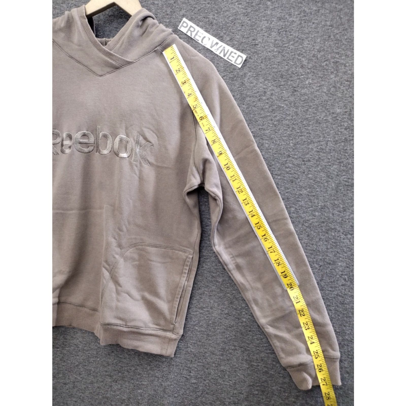 Reebok Reebok Hoodie Women's XL Beige Logo Pullover Hooded Sweatshirt Activewear Casual Modern Fit Size XL / US 12-14 / IT 48-50 - 5 Thumbnail