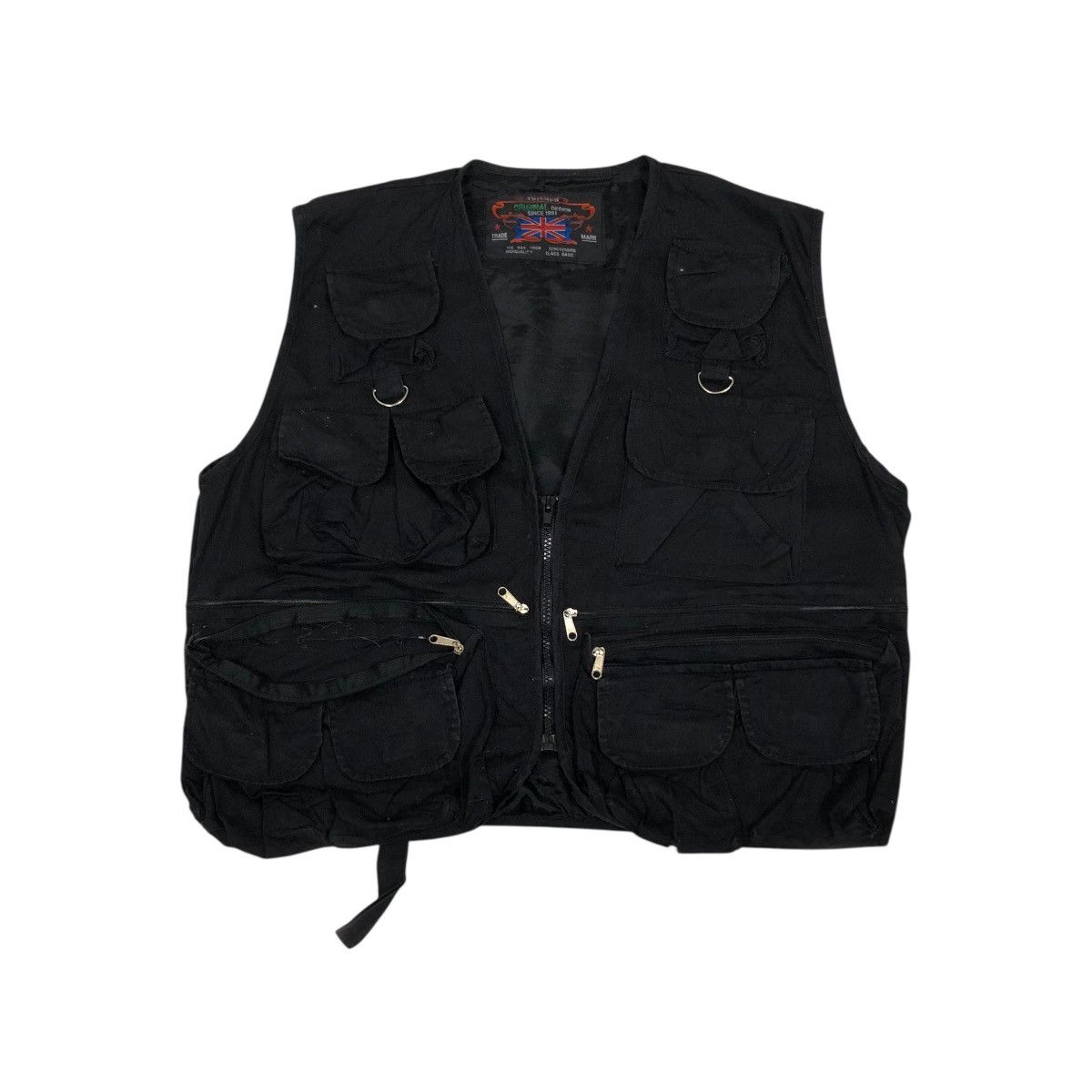 Vintage 🔥VINTAGE UTILITY CARGO VEST JACKET BIKER TRIUMPH Size US M / EU 48-50 / 2 - 1 Thumbnail