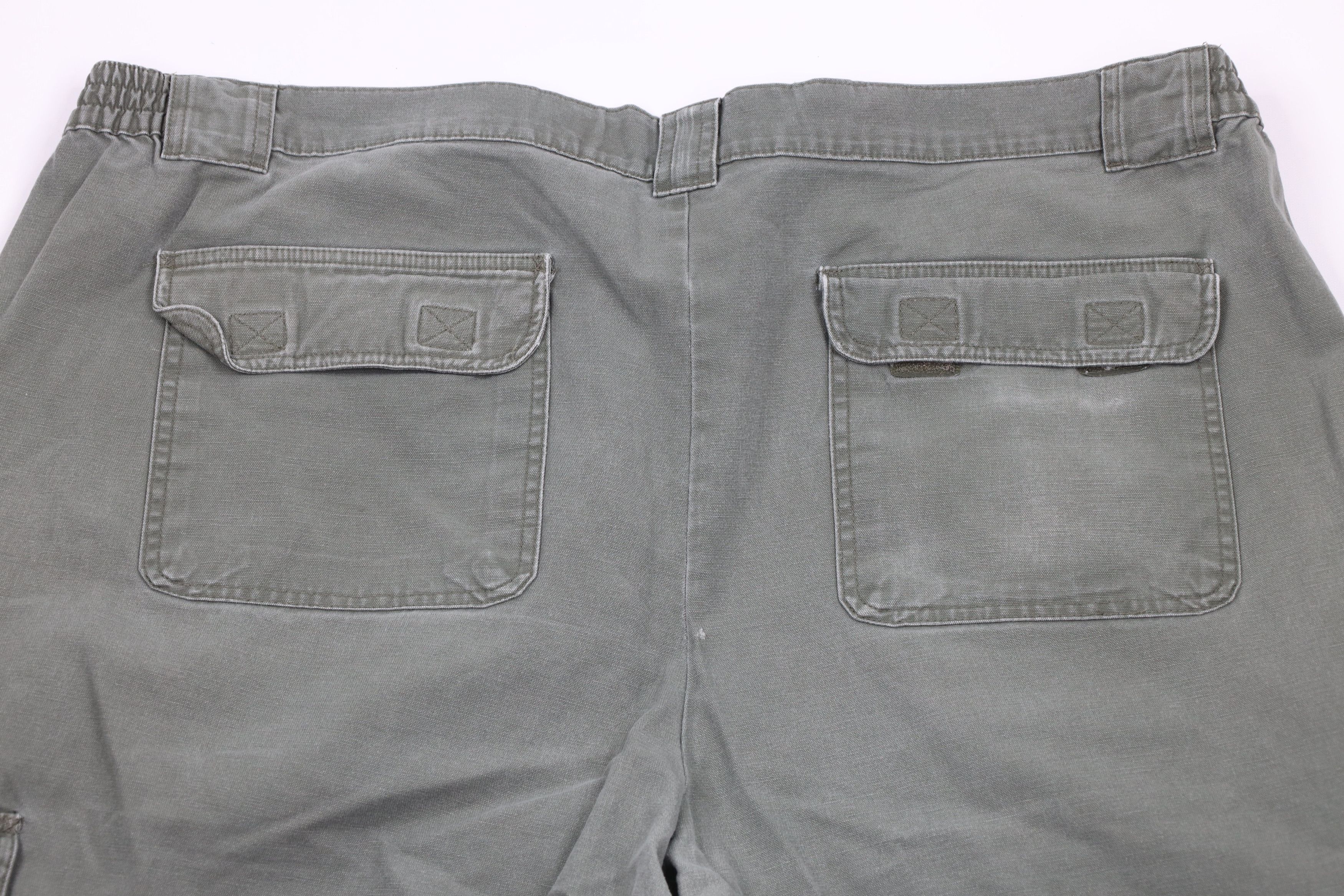 Cabelas × Vintage Vintage Cabelas Knee Wide Leg Canvas Cargo Pants Green Size US 44 / EU 60 - 10 Thumbnail