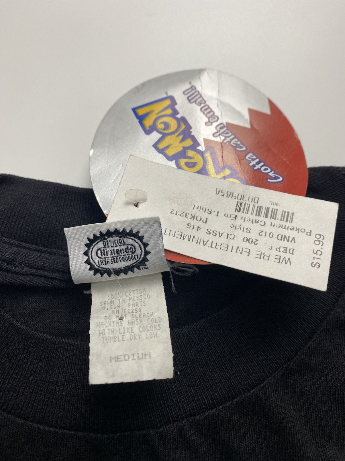 Pokemon Vintage 90s Pokemon Box logo Nintendo Deadstock Size US L / EU 52-54 / 3 - 5 Thumbnail