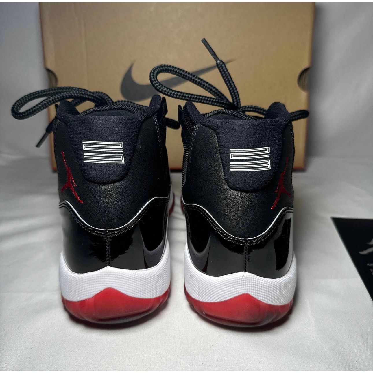 Jordan Brand × Nike Size 7.5 - Nike Air Jordan 11 Retro Bred 2019 Men's Shoes Size US 7.5 / EU 40-41 - 5 Thumbnail