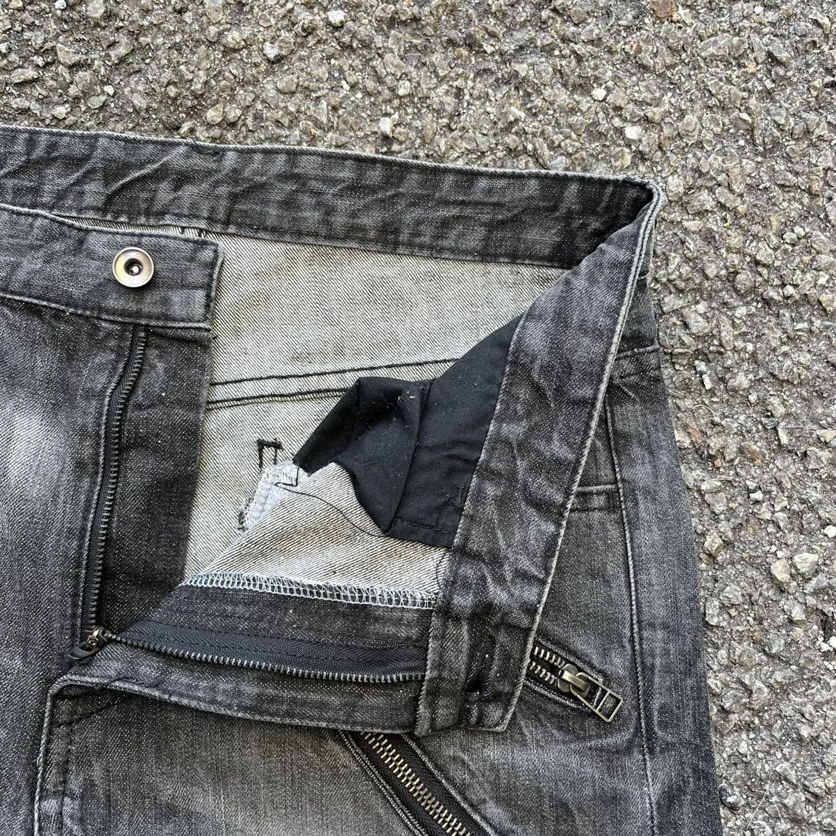 Hysteric Glamour Japanese Vintage SPINASH Skull Poem Punk Jeans Faded Denim Size US 31 - 6 Thumbnail