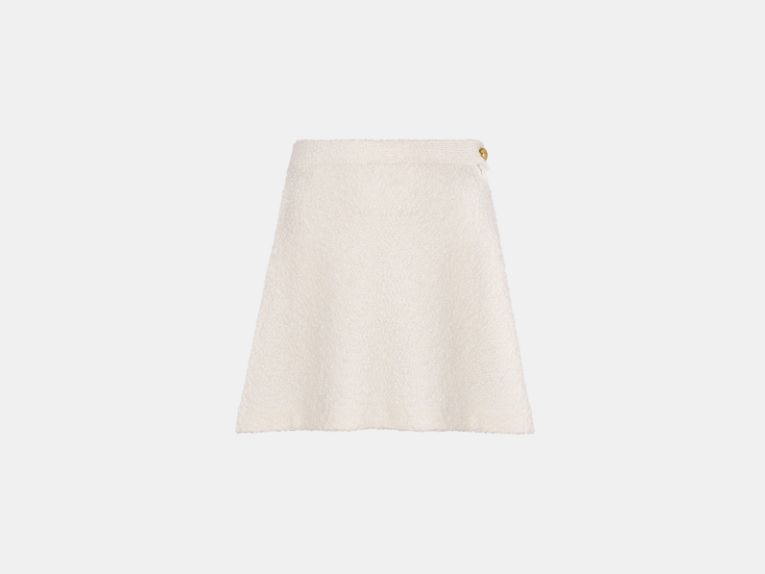 Dior o1w1db11225 454J03 Flared Mini Skirt in Ecru Size 30" / US 8 / IT 44 - 1 Thumbnail
