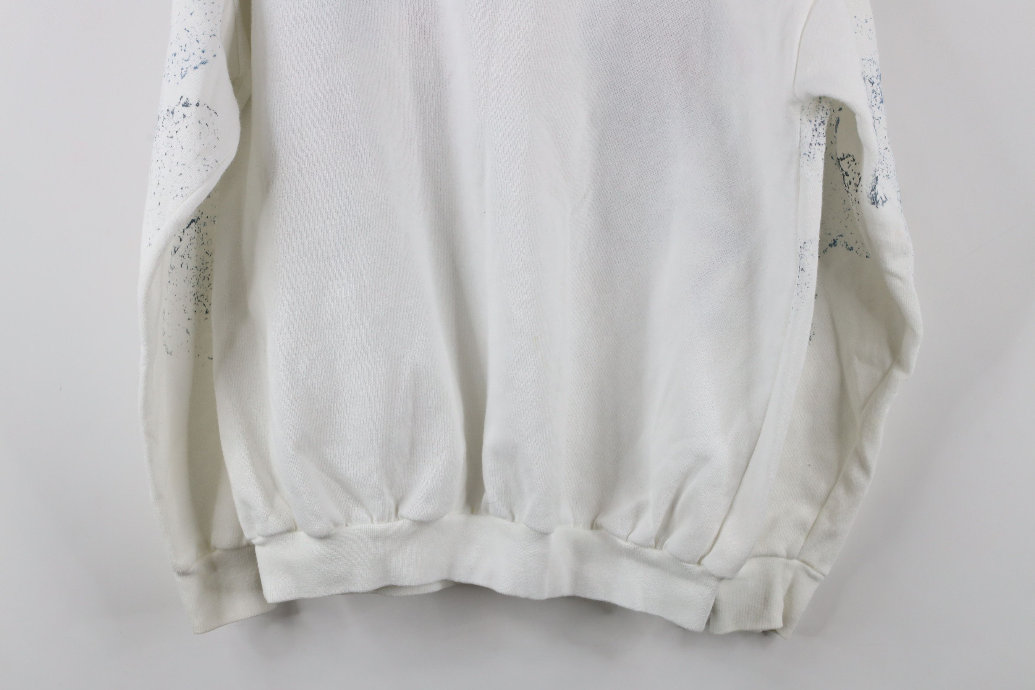 Vintage Vintage 90s Streetwear Flower Puff Paint Sweatshirt USA Size ONE SIZE - 15 Thumbnail