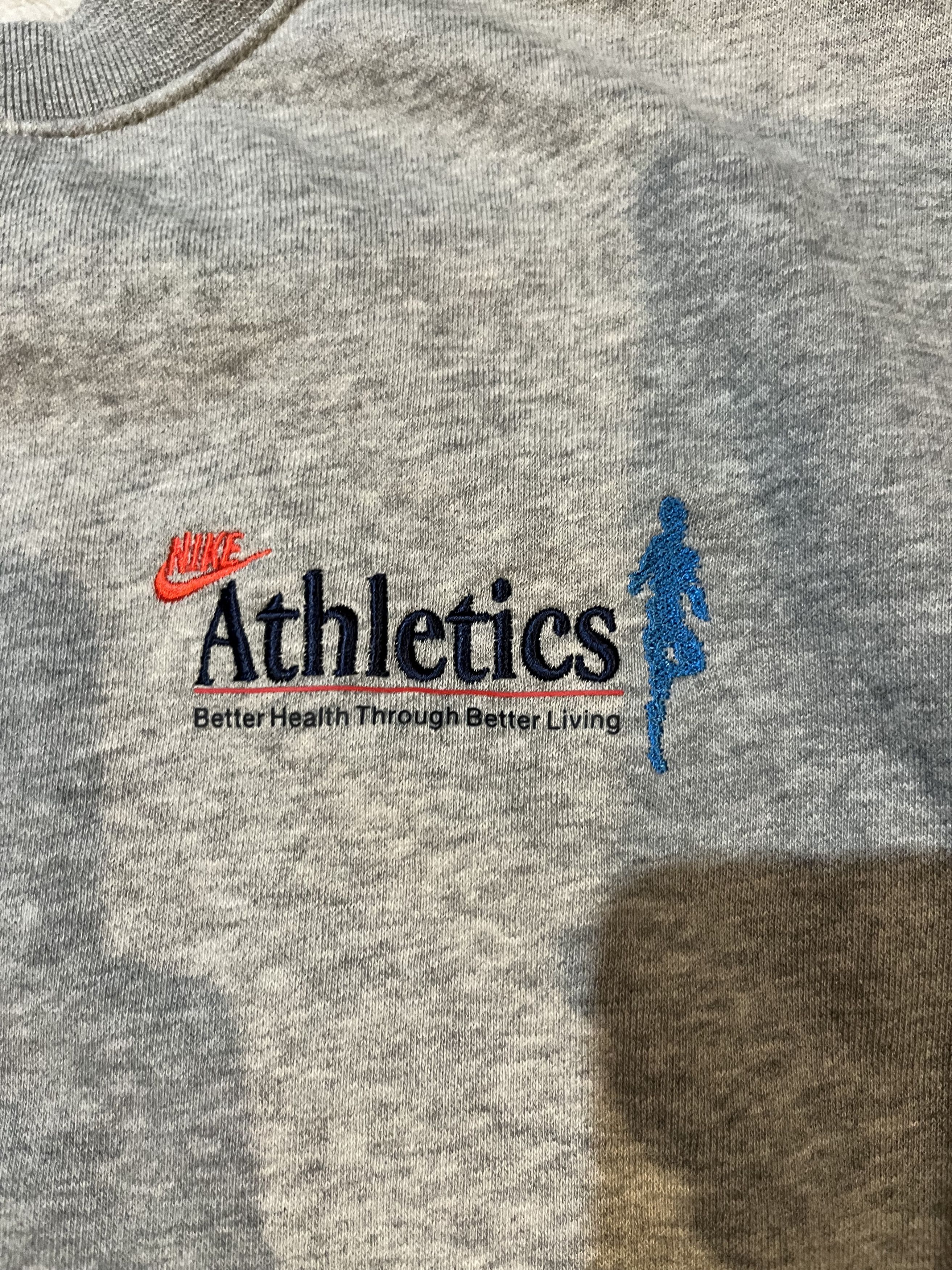 Nike Nike Athletic Grey Crewneck - Size Medium Size US M / EU 48-50 / 2 - 8 Thumbnail