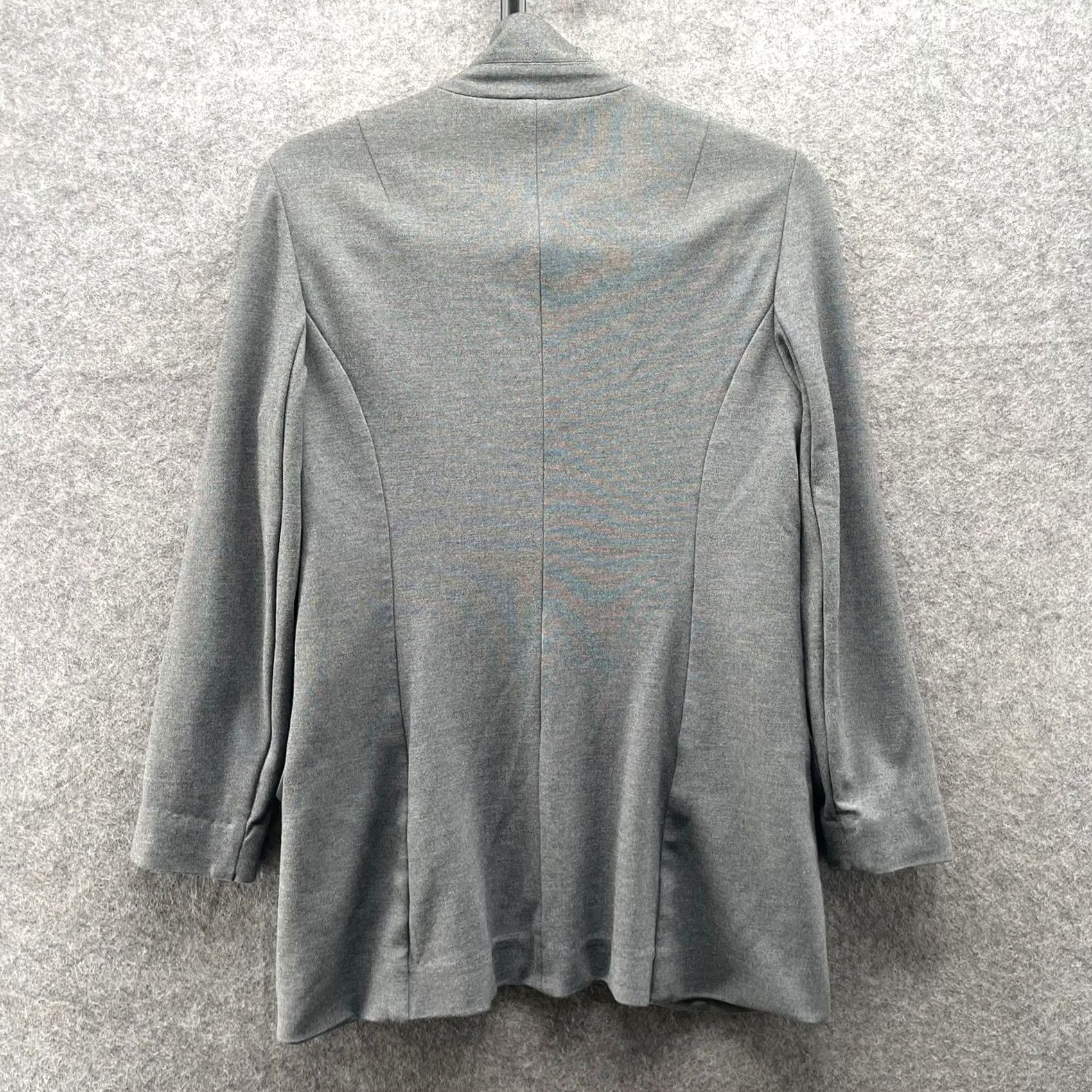 Rag & Bone Rag & bone Knit Military Jacket Womens 4 Gray Button Front Blazer Knit Viscose Stretch Ponte Pockets Long Sleeve Mid-Length Slim Size S / US 4 / IT 40 - 2 Thumbnail