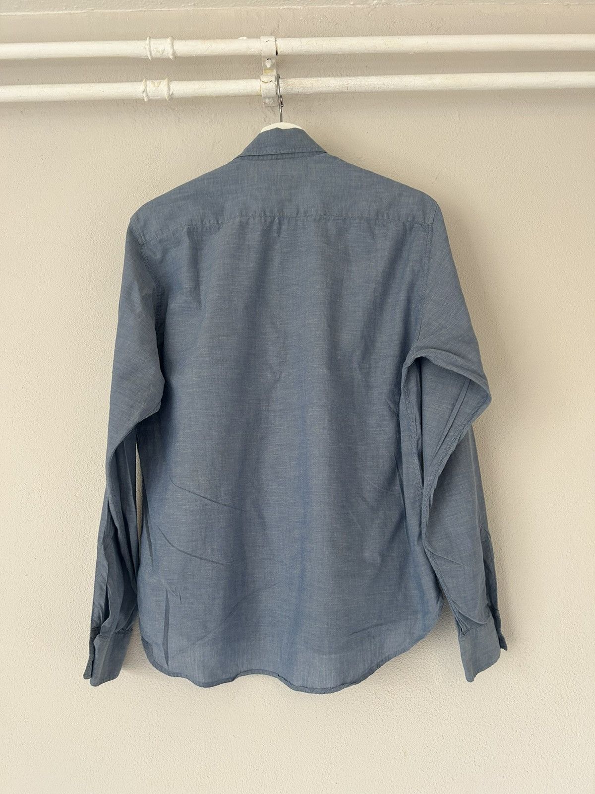Saint Laurent Paris Light Blue Pocket Button-Up Shirt Size US S / EU 44-46 / 1 - 6 Thumbnail