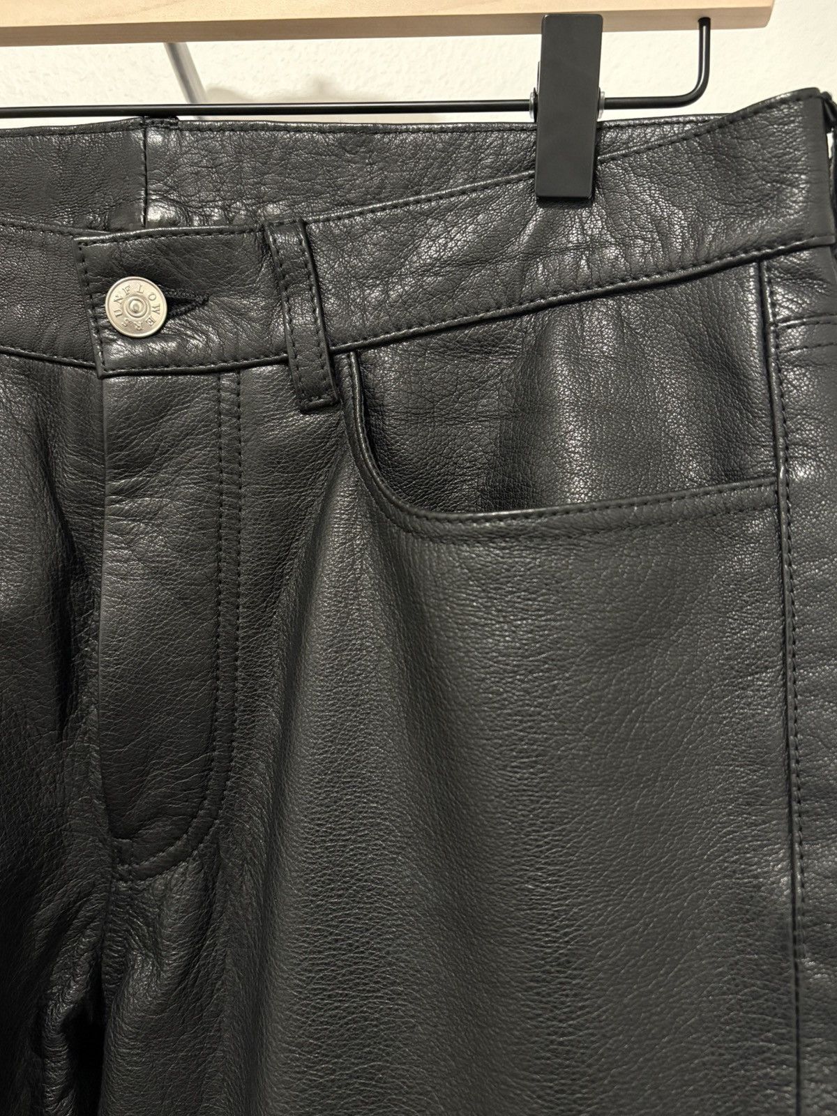 Sunflower Straight Leather Trouser Size US 31 - 4 Thumbnail