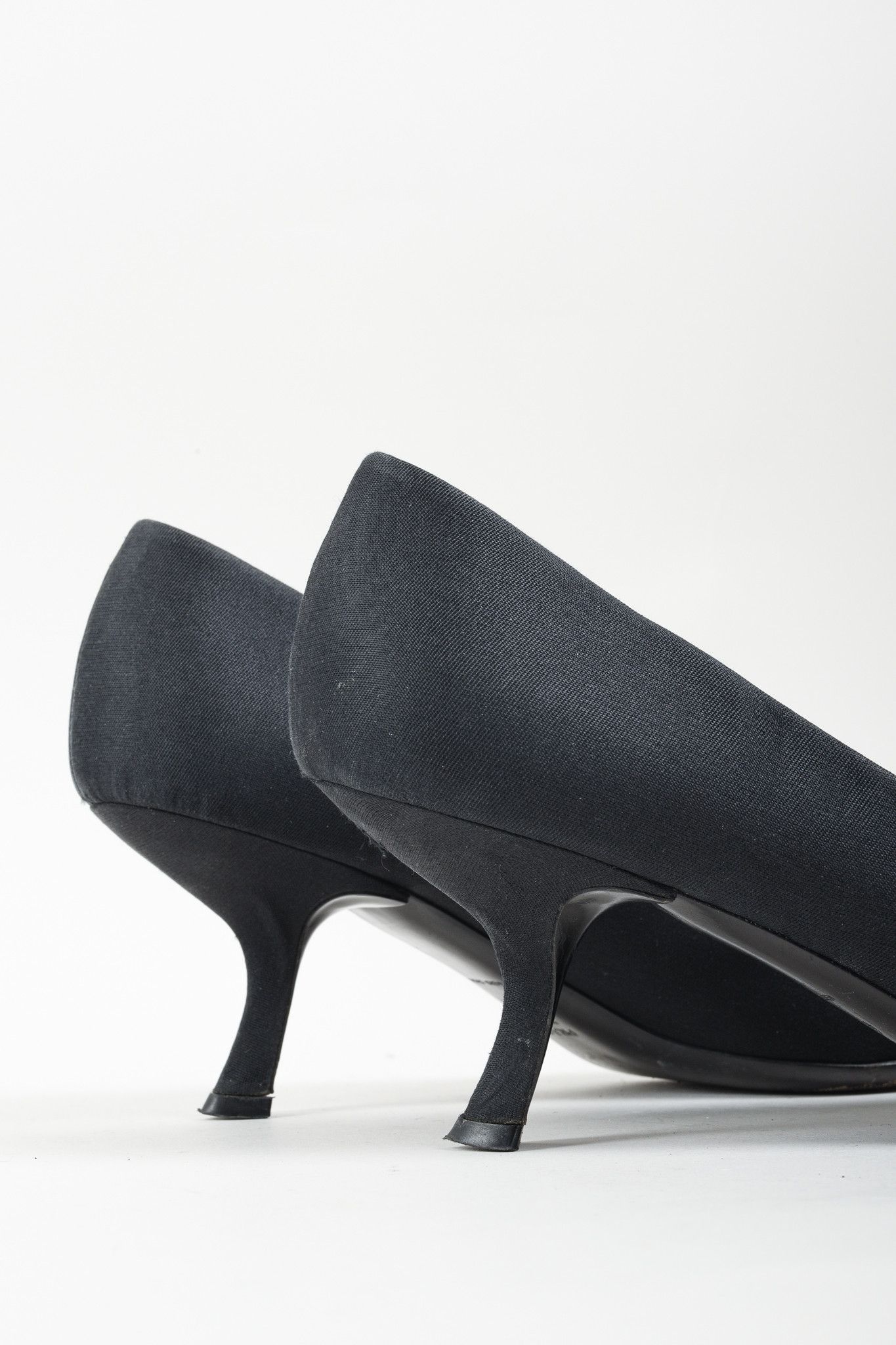 Prada Prada Black Embellished Comma Kitten Heel Pump Size US 10 / IT 40 - 12 Thumbnail