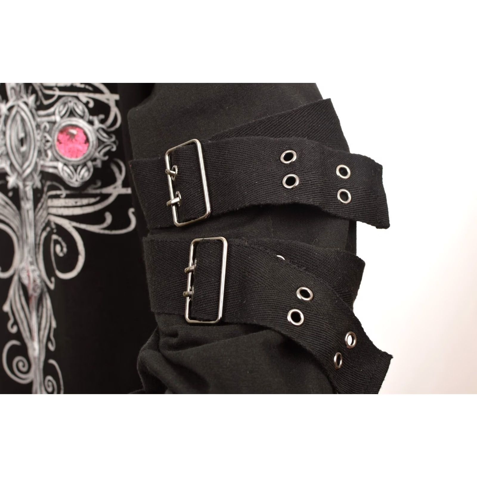 Annex Gothicana by EMP Anne Stokes Gothic Cross Hoodie Hoody, 2XL, Black, Women, Hoodie, Pullover, Size 2XL, 100% Cotton, 90s Gothic Event Size XXL / US 16-18 / IT 52-54 - 4 Thumbnail