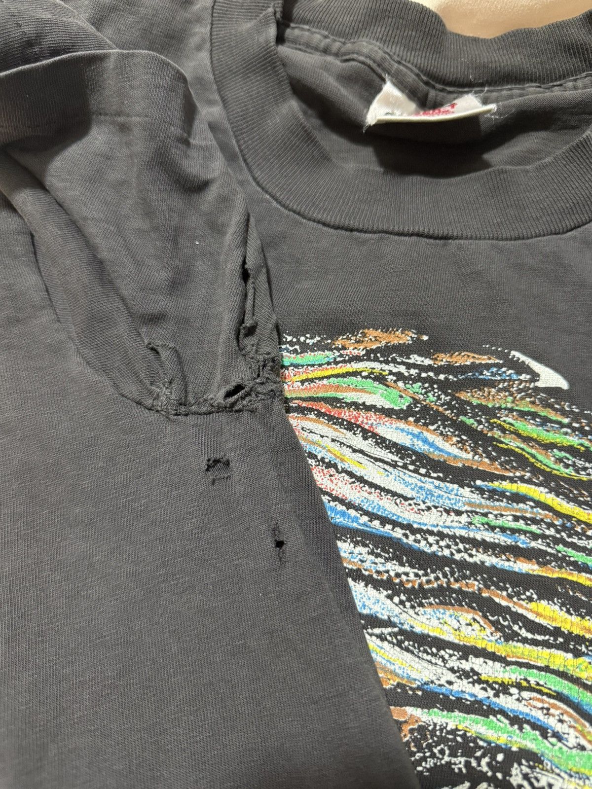 Vintage Vintage 90s The Mummy 1991 T-Shirt Thrashed Distressec Size US M / EU 48-50 / 2 - 7 Thumbnail