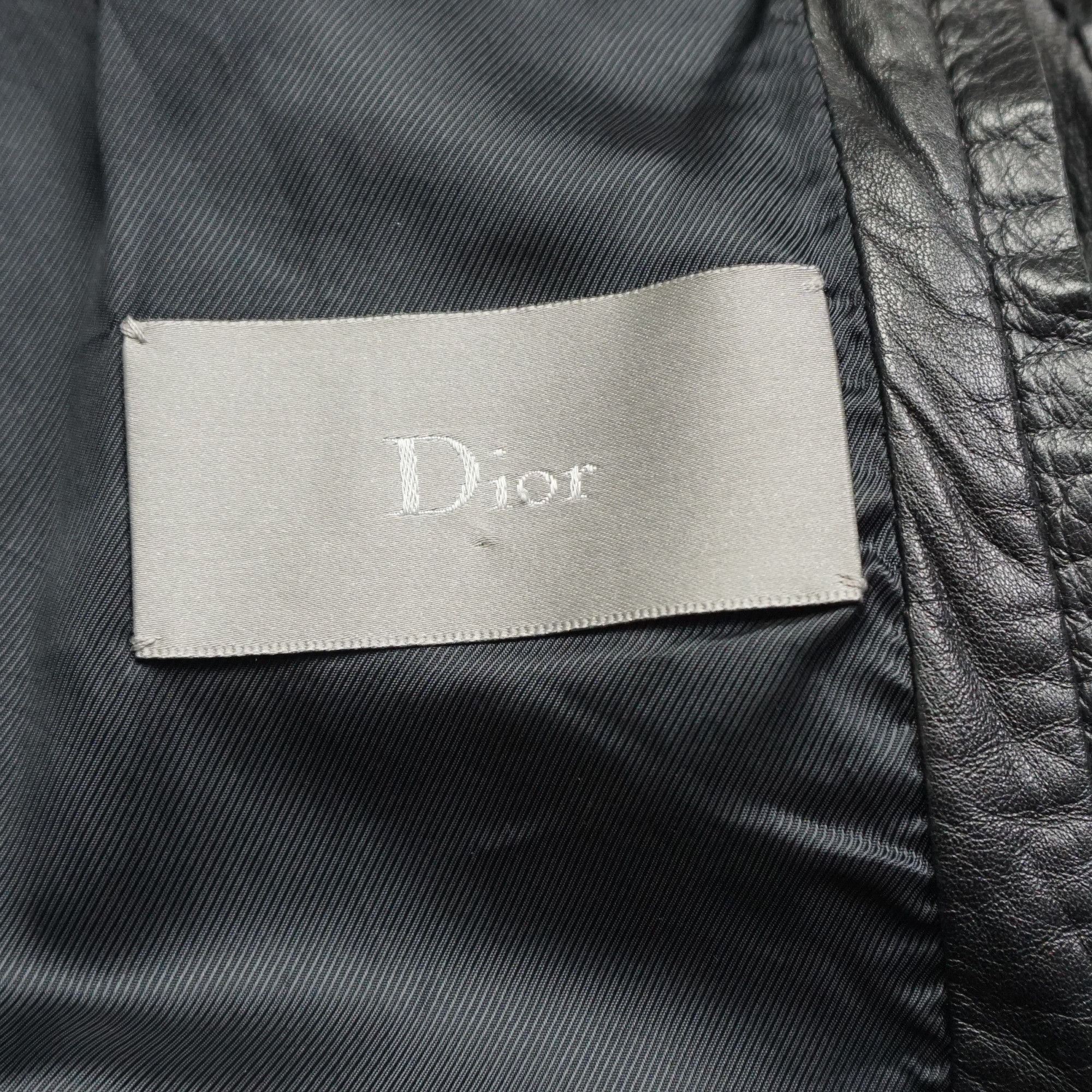 Dior × Hedi Slimane Dior Homme SS07 Campaign Leather Jacket Size US M / EU 48-50 / 2 - 6 Thumbnail