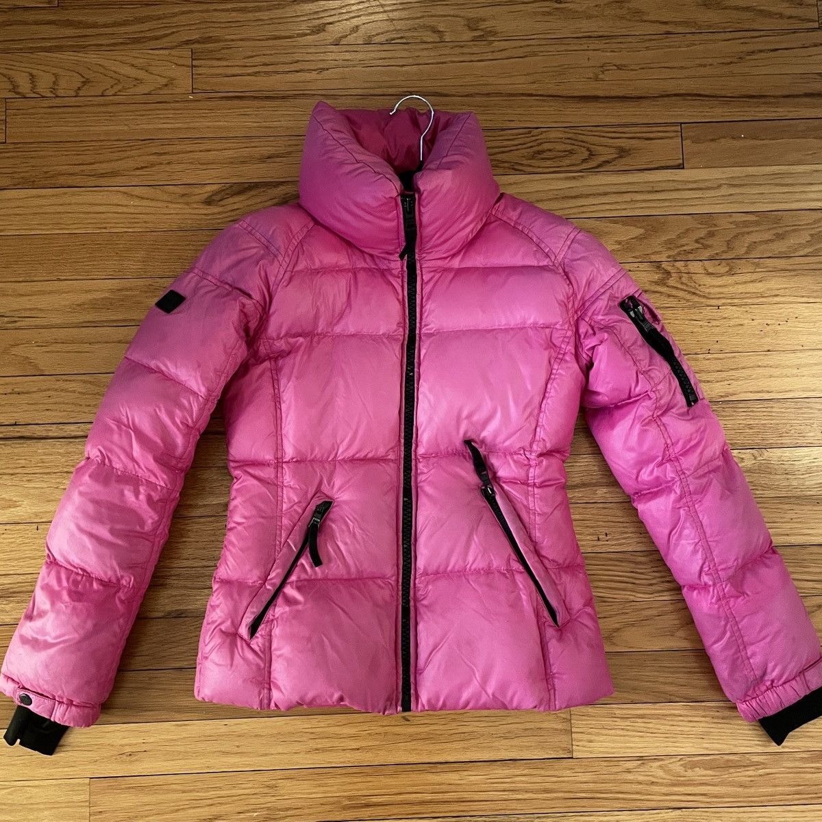 SAM. SAM Fuschia Nylon Down Jacket Size S / US 4 / IT 40 - 1 Thumbnail
