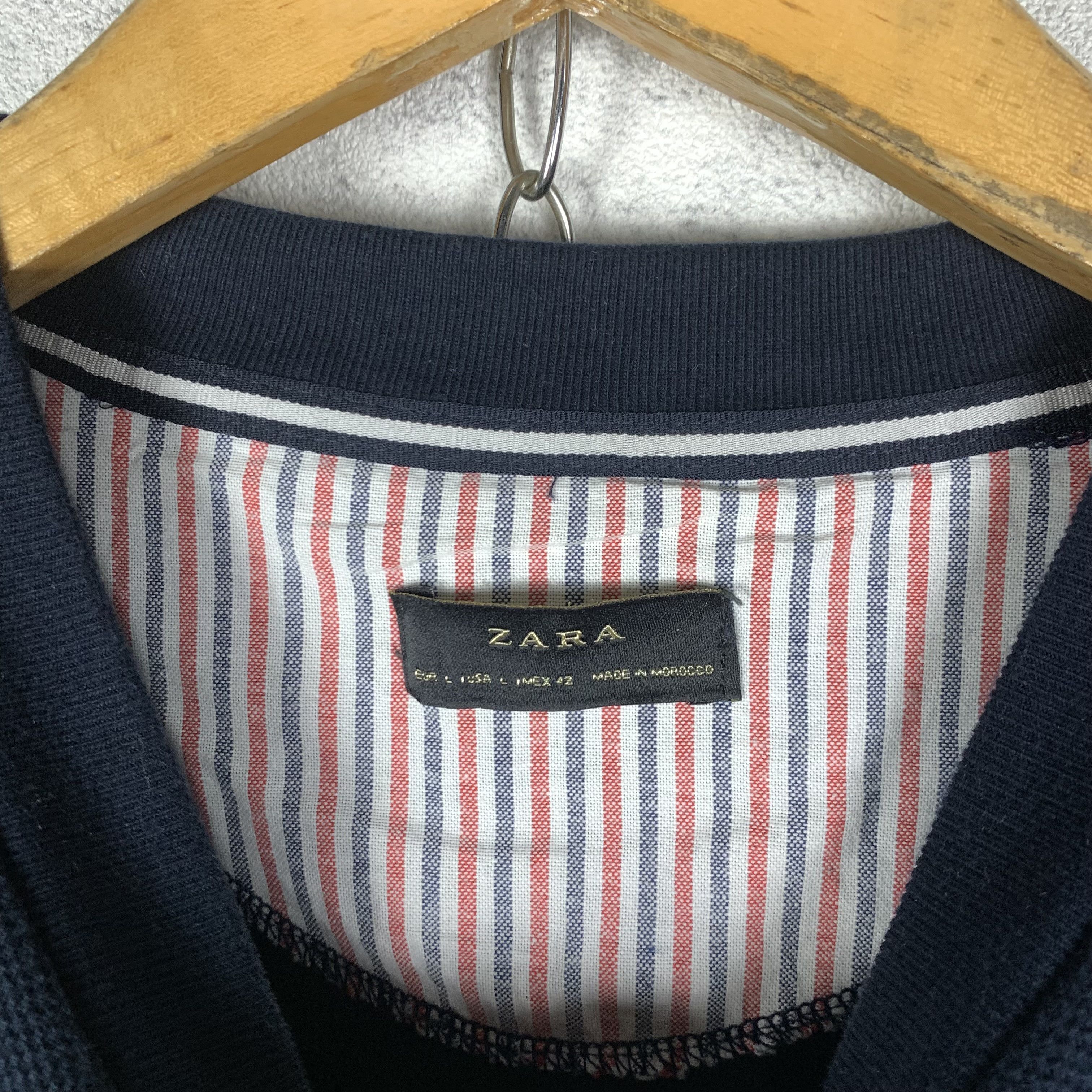 Zara Zara Bon Marin Navy Blue Nautical Sweatshirt Crewneck Size US L / EU 52-54 / 3 - 3 Thumbnail