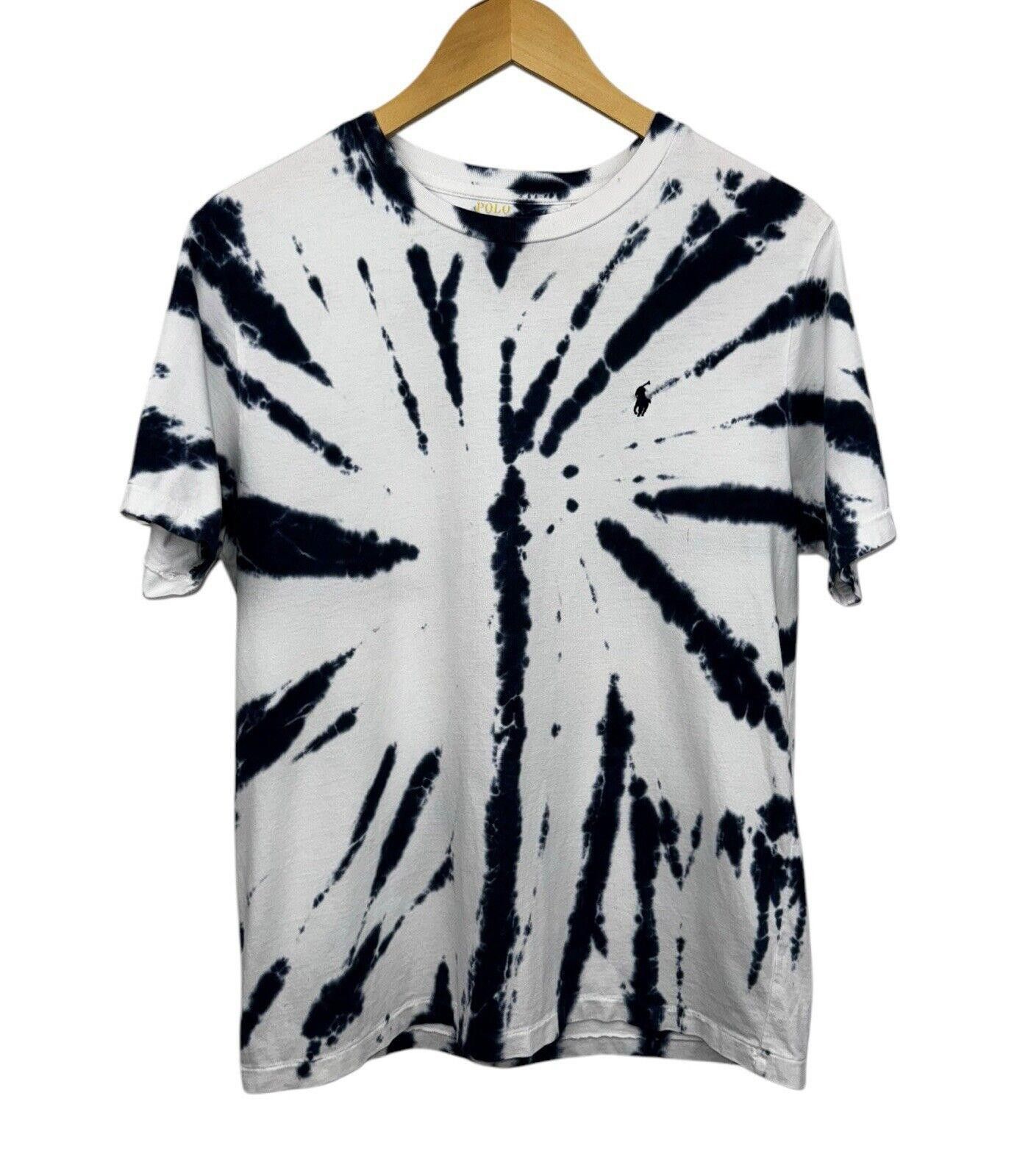 Polo Ralph Lauren Polo Ralph Lauren Men's Navy Tie Dye Crew-Neck Shirt Kids XL Size US XXS / EU 40 - 1 Thumbnail