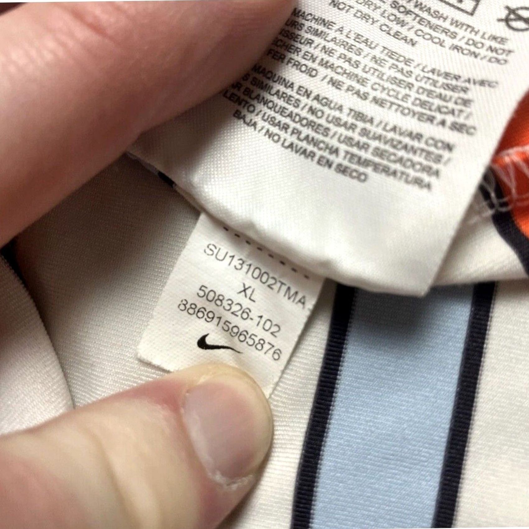 Nike Nike Golf Polo Shirt Mens XL White Striped Short Sleeve Casual Golf Polo Size US XL / EU 56 / 4 - 7 Thumbnail