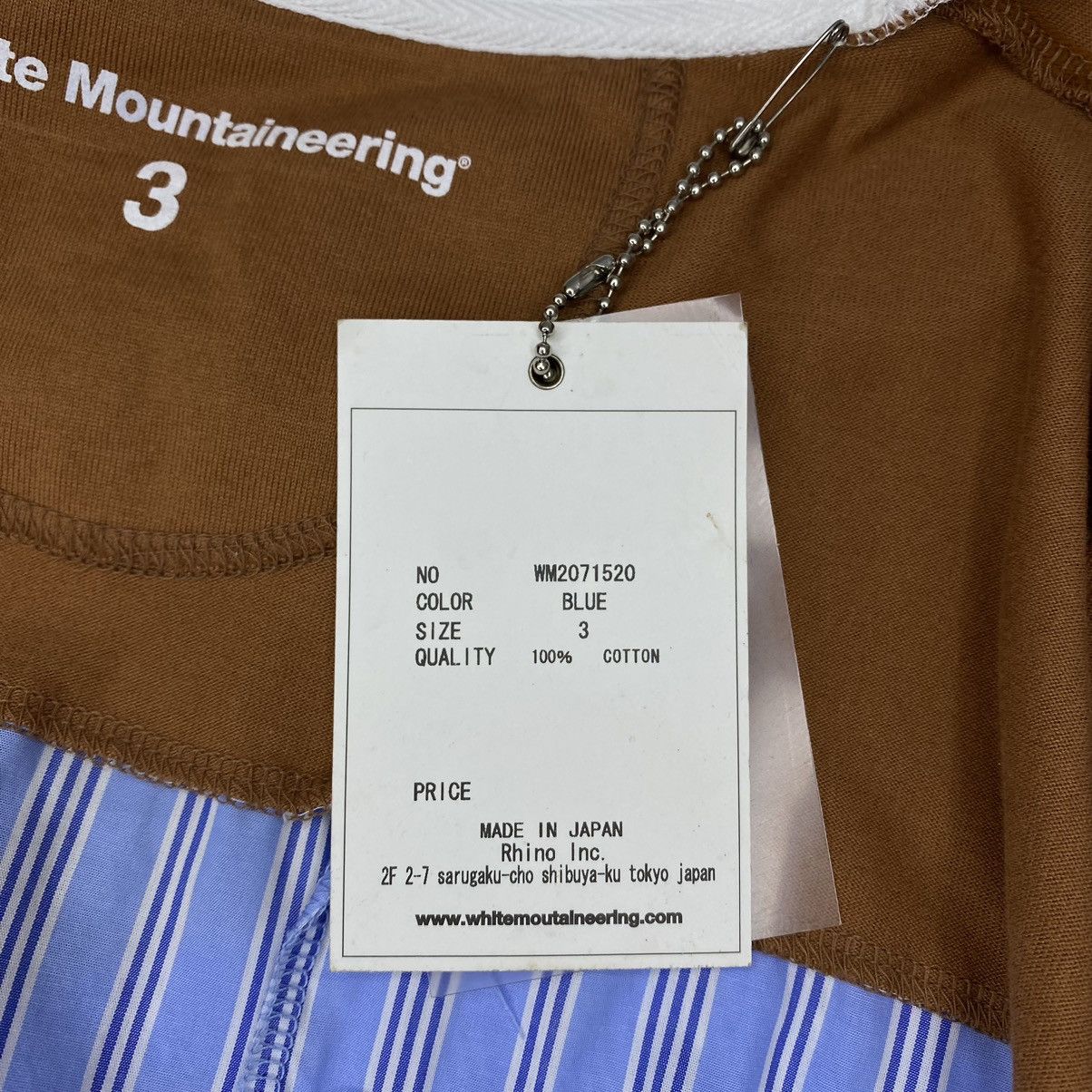 White Mountaineering White Mountaineering Striped Contrast Tee Size US L / EU 52-54 / 3 - 7 Thumbnail