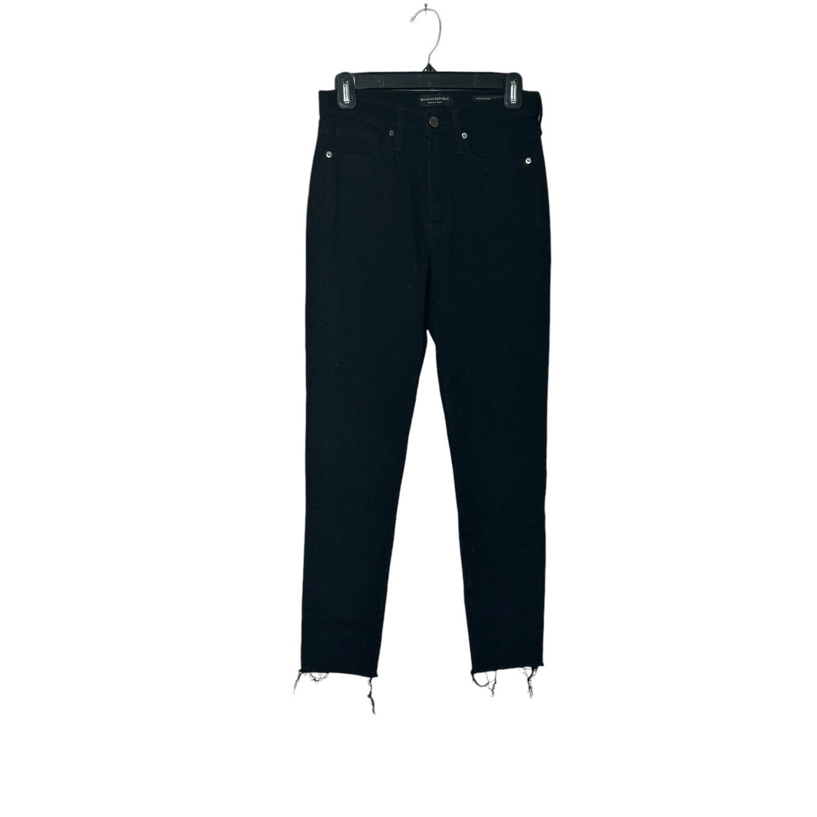 Banana Republic Banana Republic black high rise skinny jeans size 26 short Size 26" / US 2 / IT 38 - 7 Thumbnail