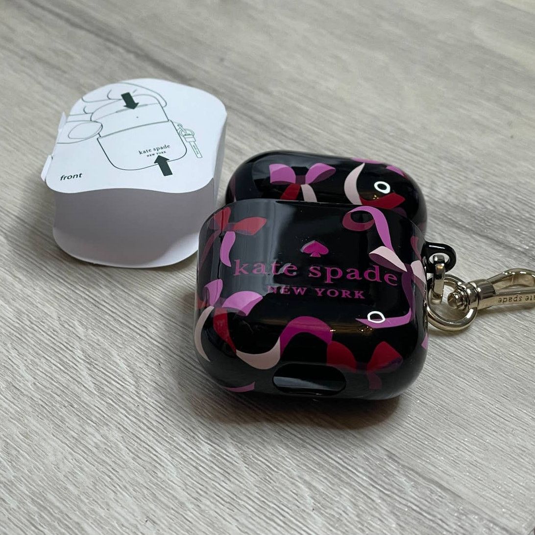 Kate Spade Kate Spade ribbon printed airpod case Size ONE SIZE - 4 Thumbnail