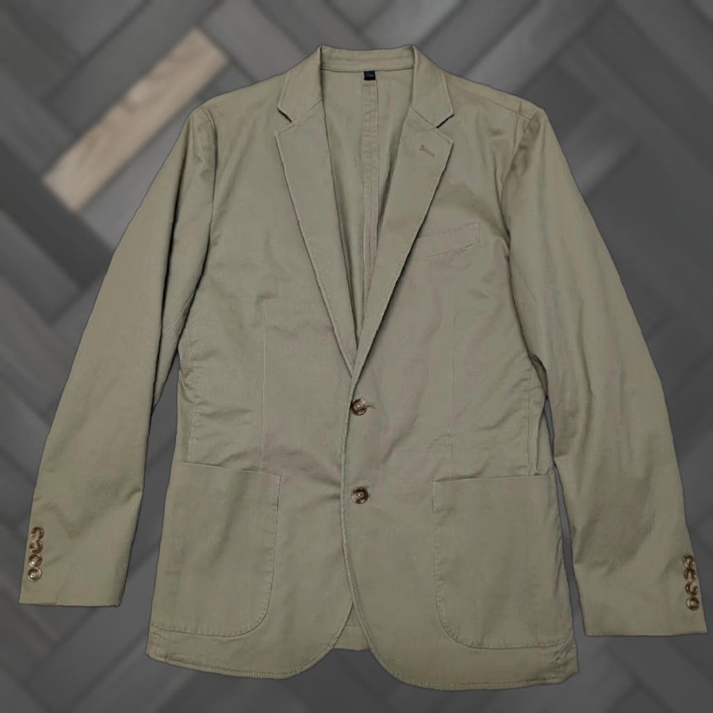 J.Crew J.CREW unstructured blazer 38 cotton KHAKI sportscoat jacket Size 36R - 1 Thumbnail