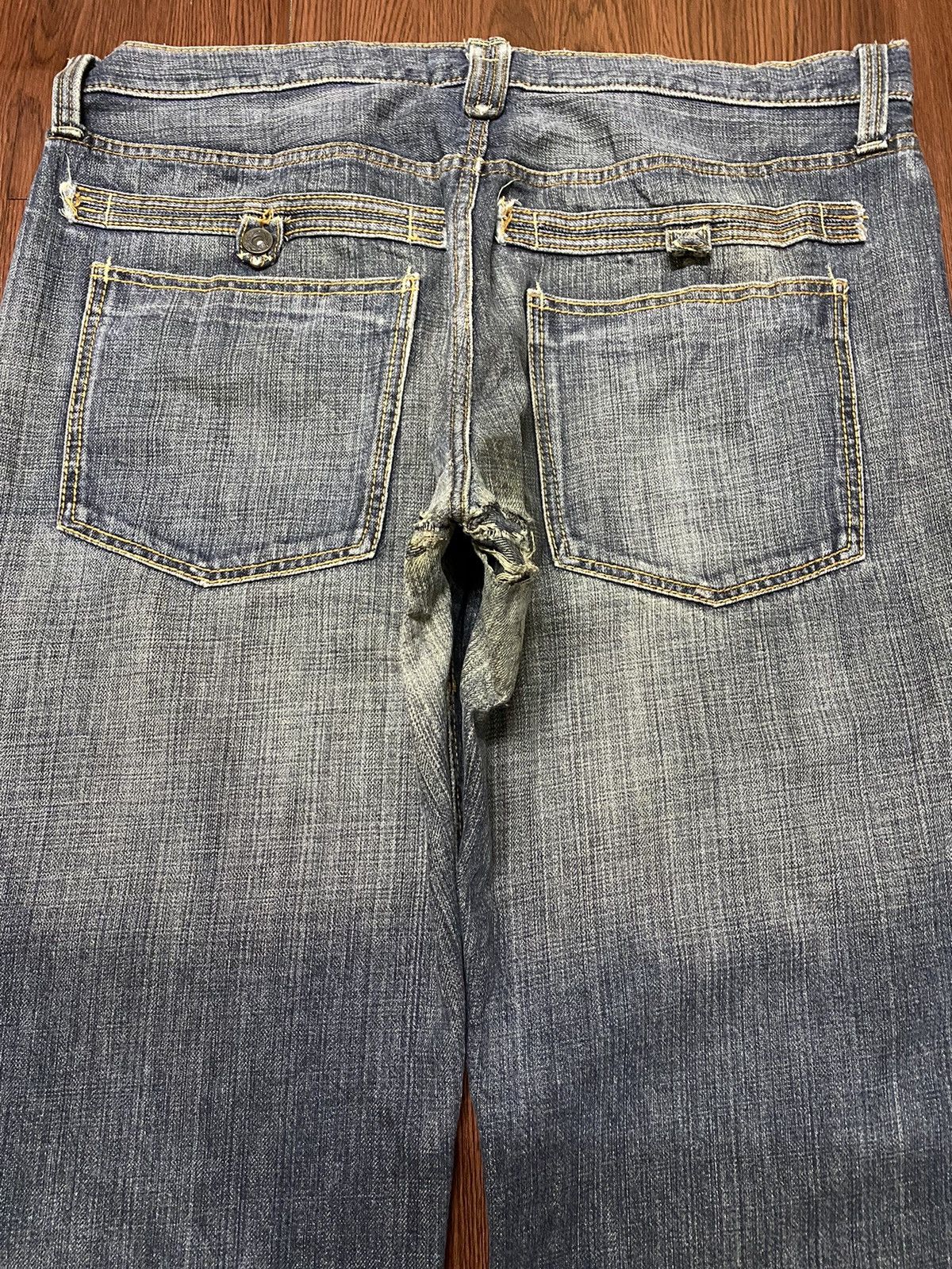Japanese Brand Vintage Japanese Brands Blue Faded Washed Baggy Jeans Size US 38 / EU 54 - 4 Thumbnail