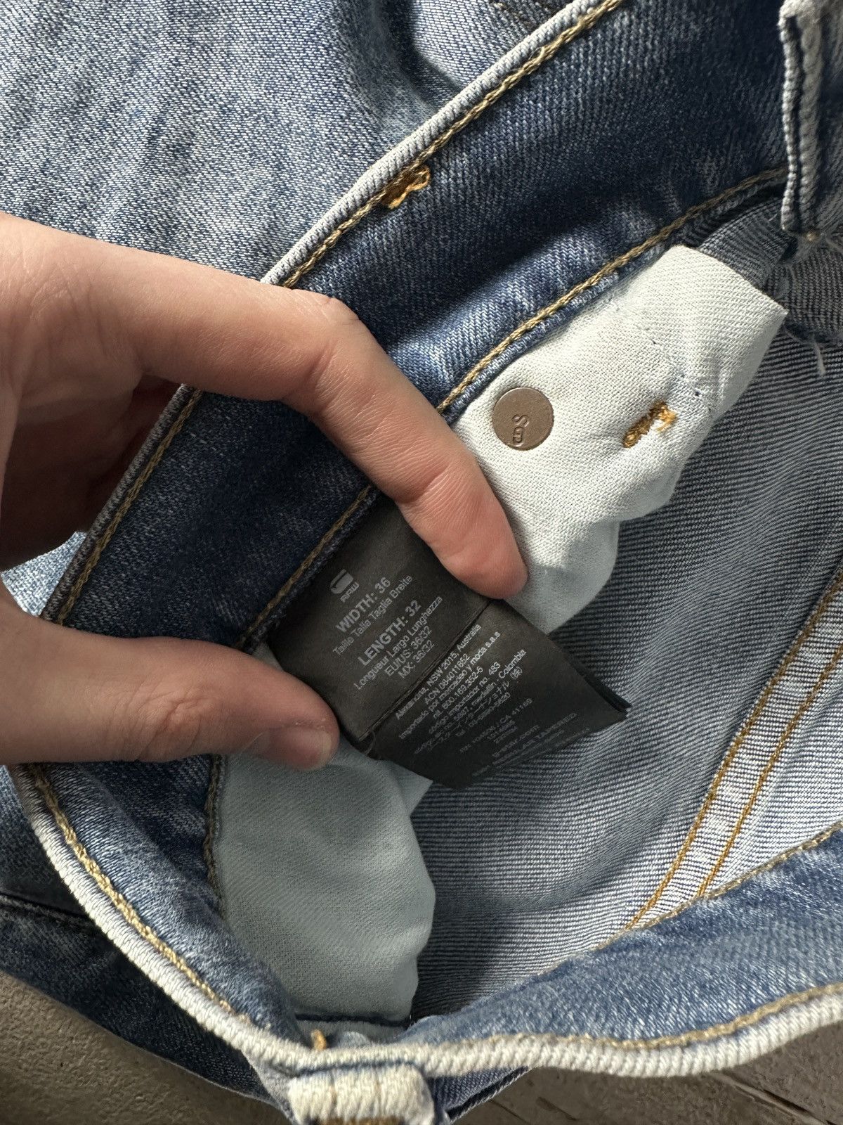 G-Star 🚨PUNK G STAR OPIUM 96 BLUE MENS JEANS Y2k BIKER Size US 36 / EU 52 - 8 Thumbnail