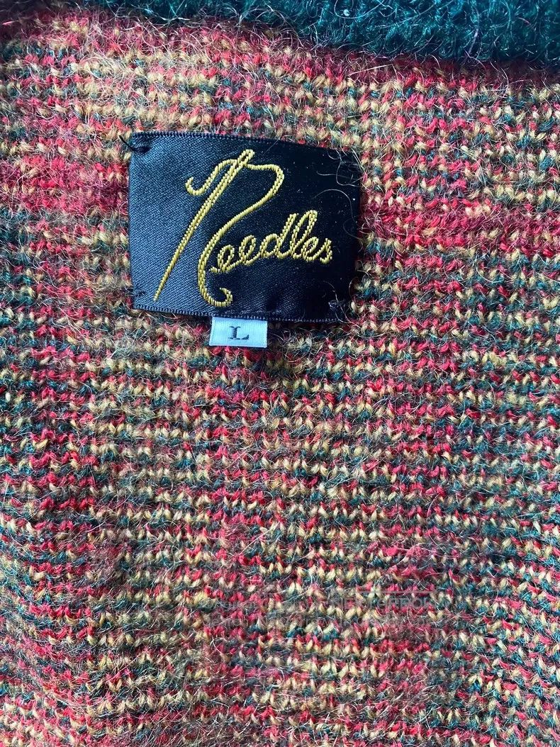 Needles Needles Plaid Mohair Cardigan Size US L / EU 52-54 / 3 - 5 Thumbnail