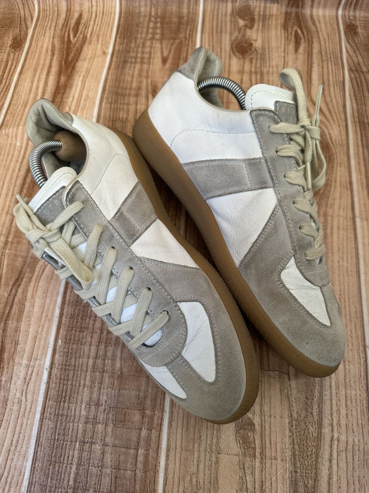 Maison Margiela Maison Margiela Replica GAT Gray/White Low Top Sneakers Size US 7.5 / EU 40-41 - 11 Thumbnail