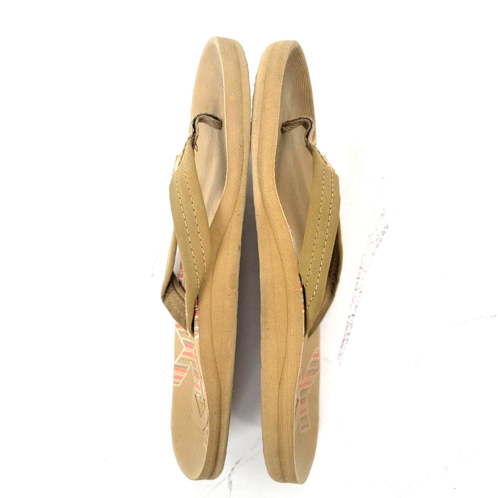 Designer Roxy Sand Tan Flip Flop Sandals - 6 Size US 6 / IT 36 - 9 Thumbnail