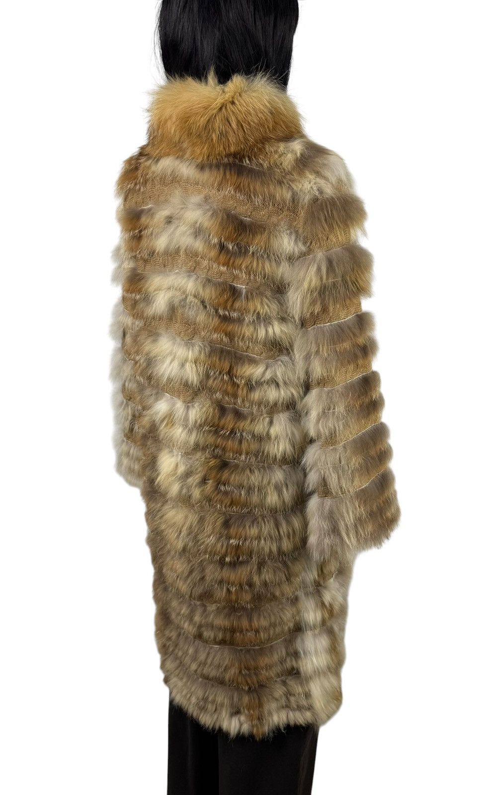 Giorgio Brato Giorgio Brato Fur Real Coat Silk Trim size 42 Size M / US 6-8 / IT 42-44 - 9 Thumbnail