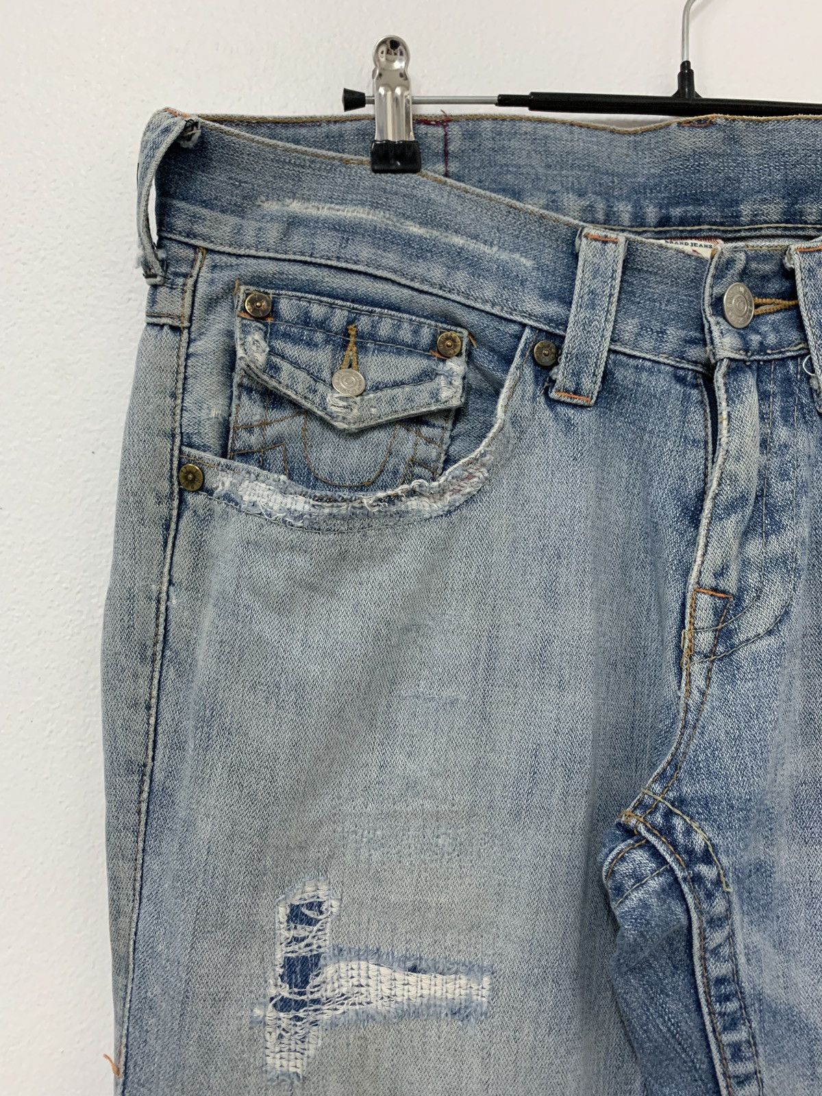 True Religion True Religion Embroidered Flared Jeans Size US 34 / EU 50 - 4 Thumbnail