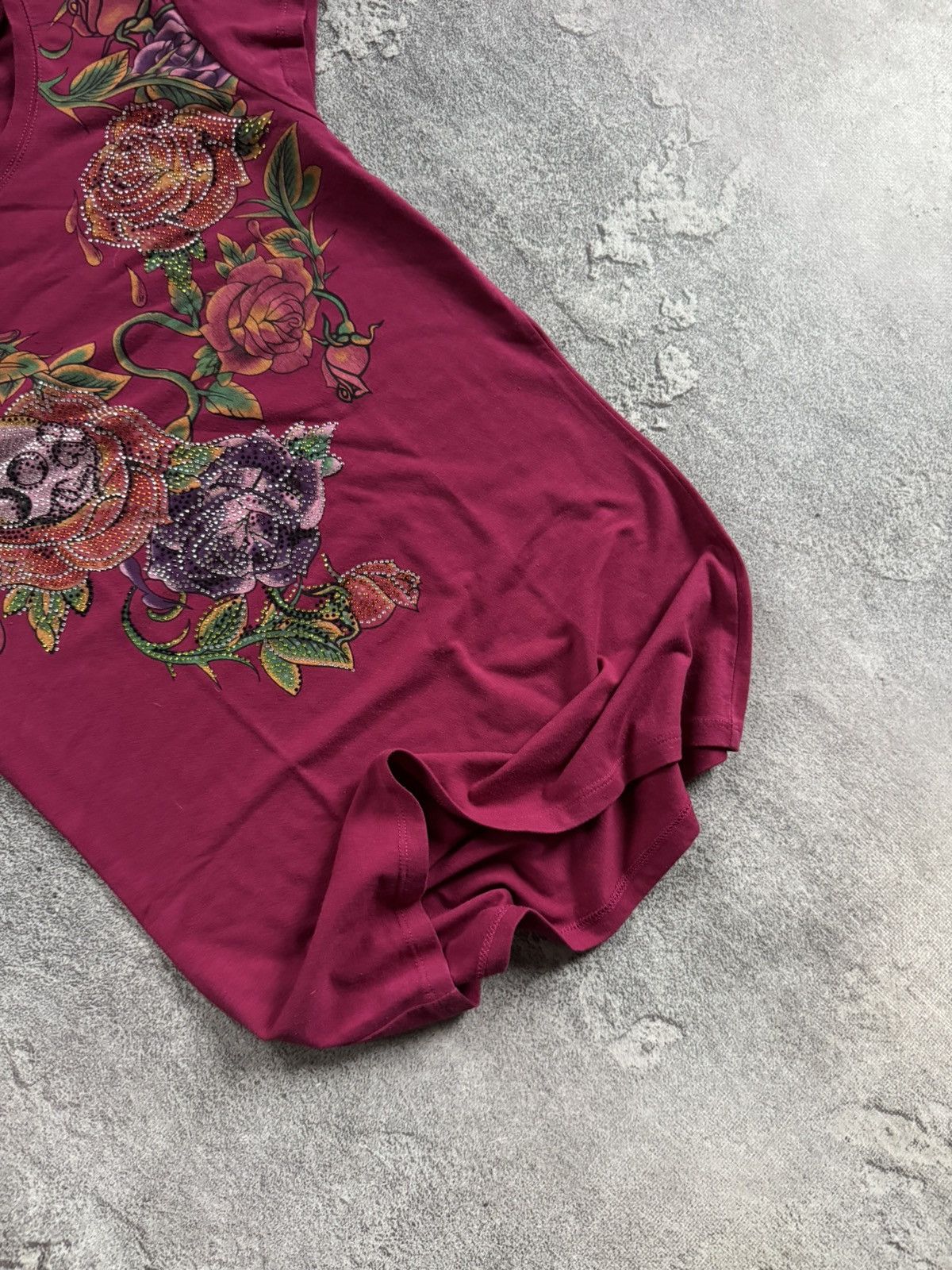 Other B-Soul S/size Y2K Avantgarde rhinestones rose 🌹skeleton tee Size S / US 4 / IT 40 - 3 Thumbnail