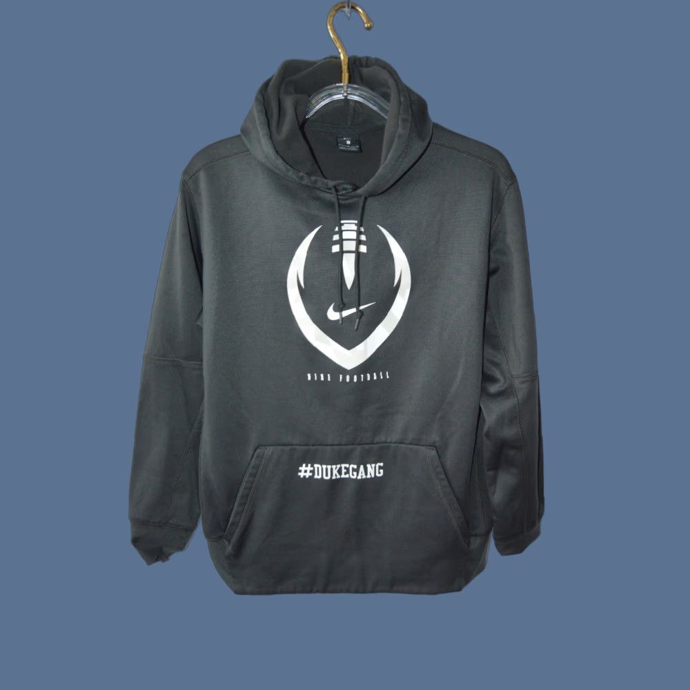 Nike Nike Football Dry-Fit Men's Pullover Hoodie Longsleeve L Gray Duke sgang Logo Sportswear Hoodie Mens Size US L / EU 52-54 / 3 - 1 Thumbnail