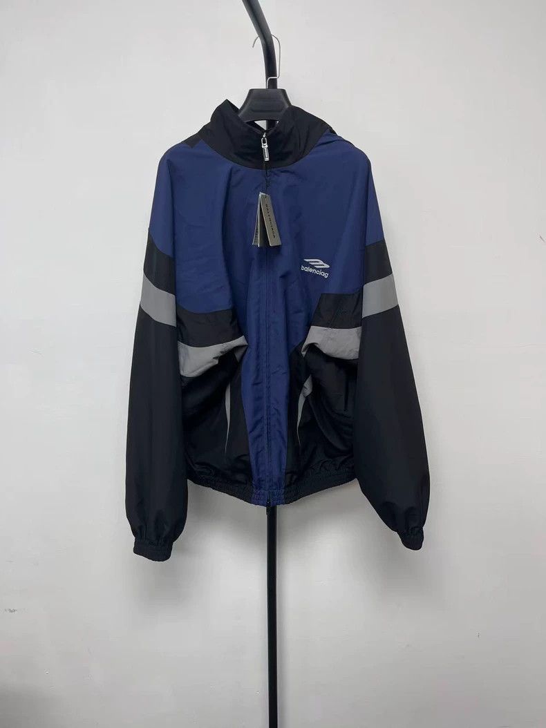 Balenciaga Balenciaga Logo Print Zip Jacket Size US XXS / EU 40 - 1 Thumbnail