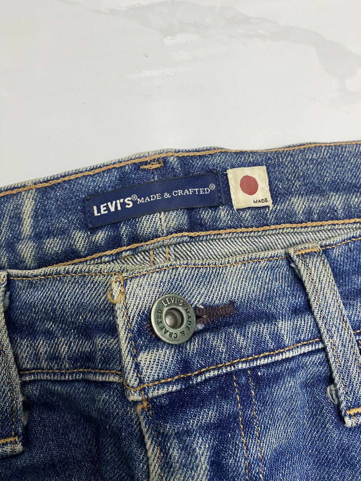 Japanese Brand × Levi's × Levi's Made & Crafted LEVIS MADE & CRAFT JAPAN MADE SELVEDGE DISTRESSED DENIM JEAN Size US 35 - 8 Thumbnail
