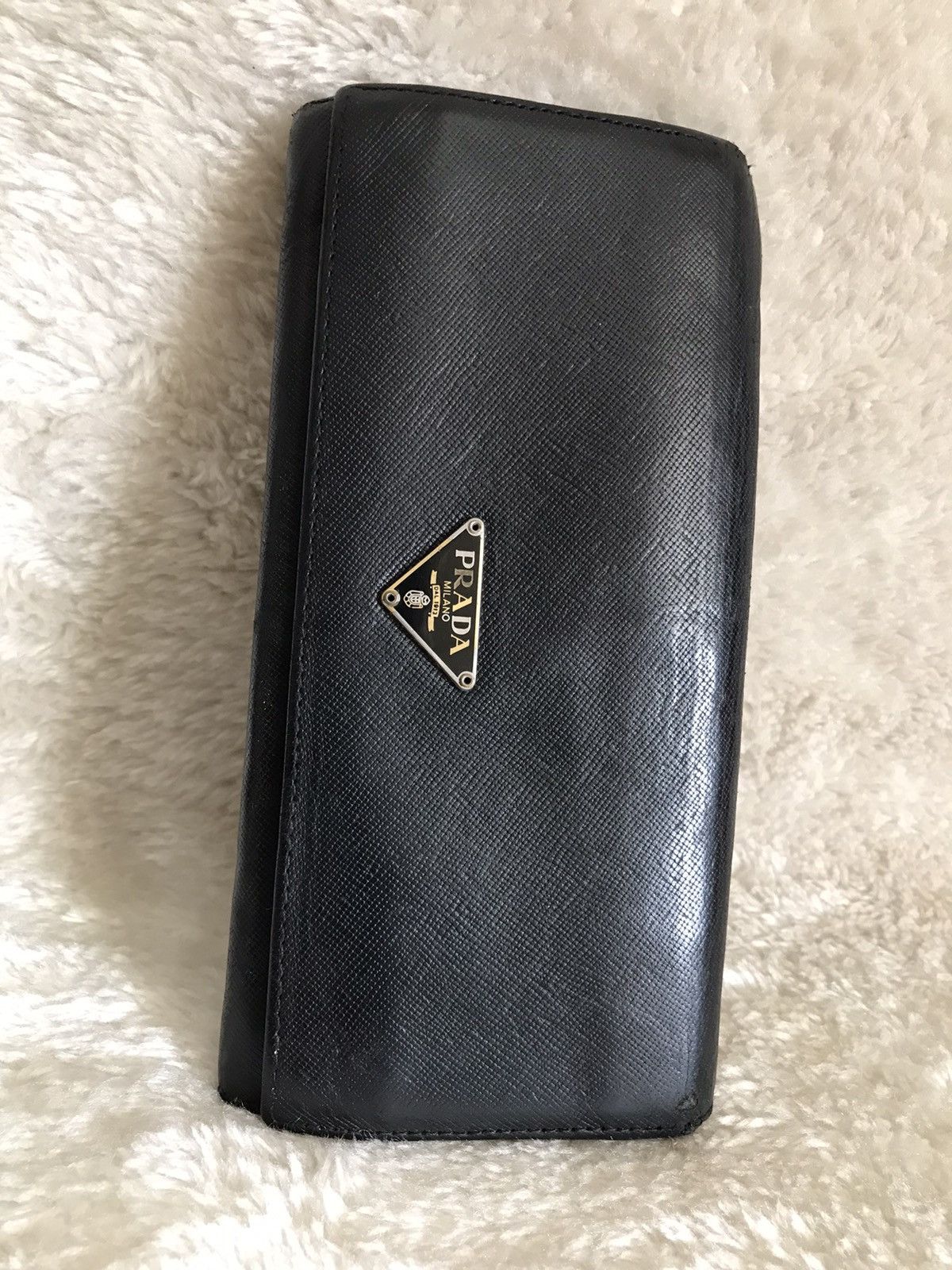 Prada × Vintage PRADA Wallet Black Leather Size ONE SIZE - 5 Thumbnail