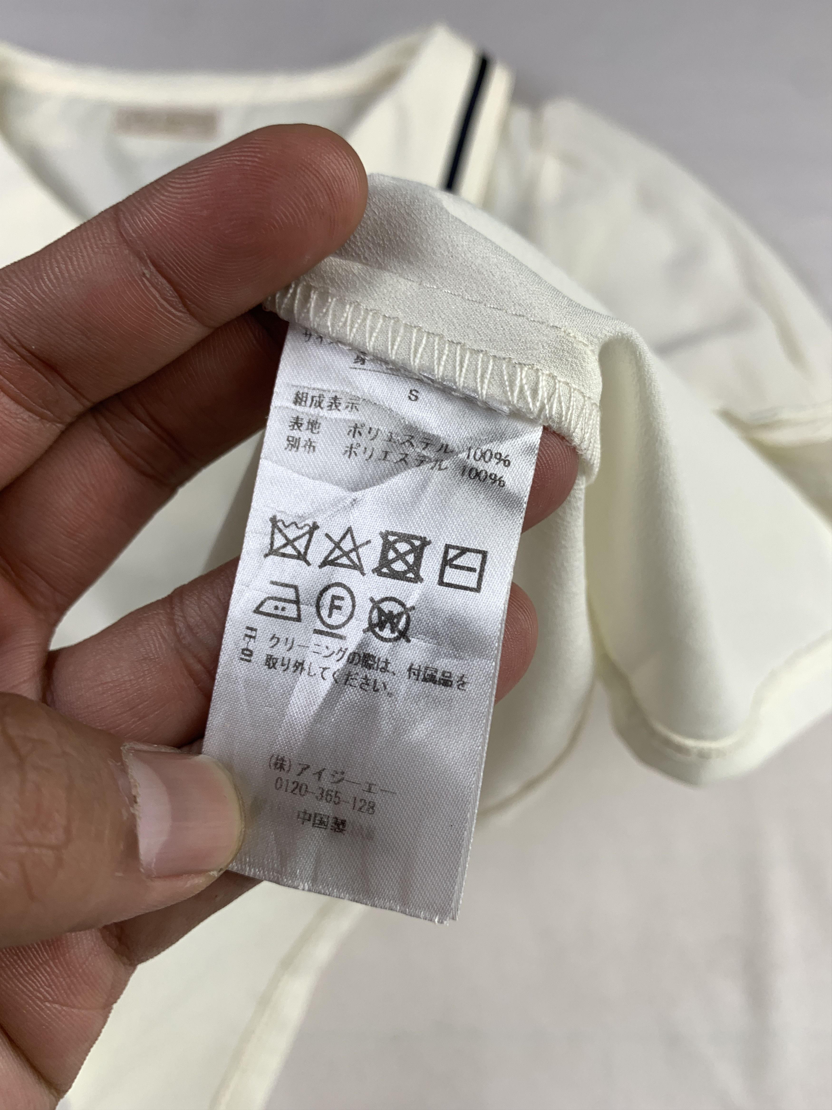 Japanese Brand axes Femme White Maid School Sheer Blouse (M) Size M / US 6-8 / IT 42-44 - 8 Thumbnail