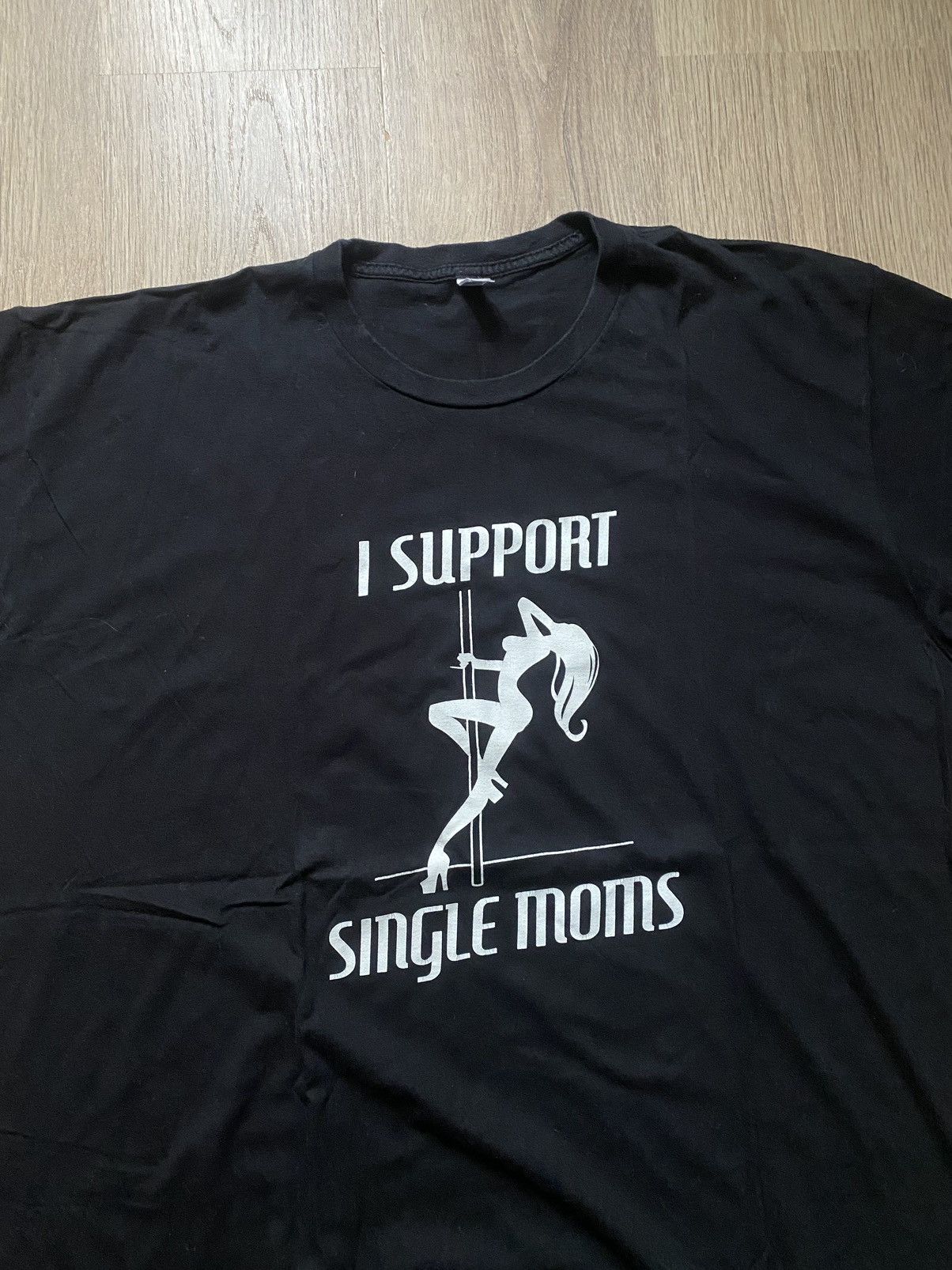 Vintage Vintage 90s “I Support Single Moms” Porn star/sex Tee Size US XXL / EU 58 / 5 - 2 Thumbnail