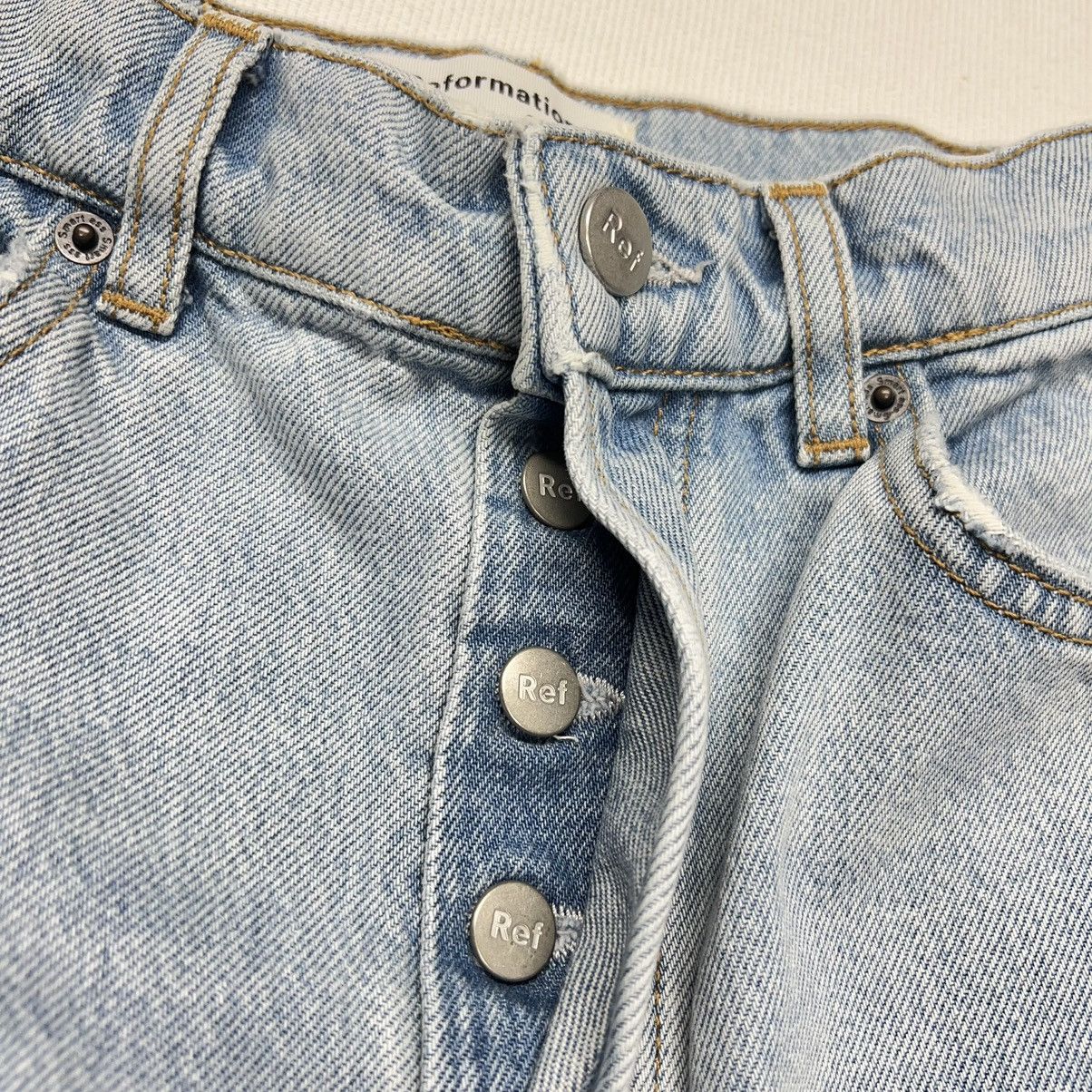 Reformation Reformation Jeans Cynthia High Rise Straight Patch Tahoe Size 25" / US 0 / IT 36 - 7 Thumbnail