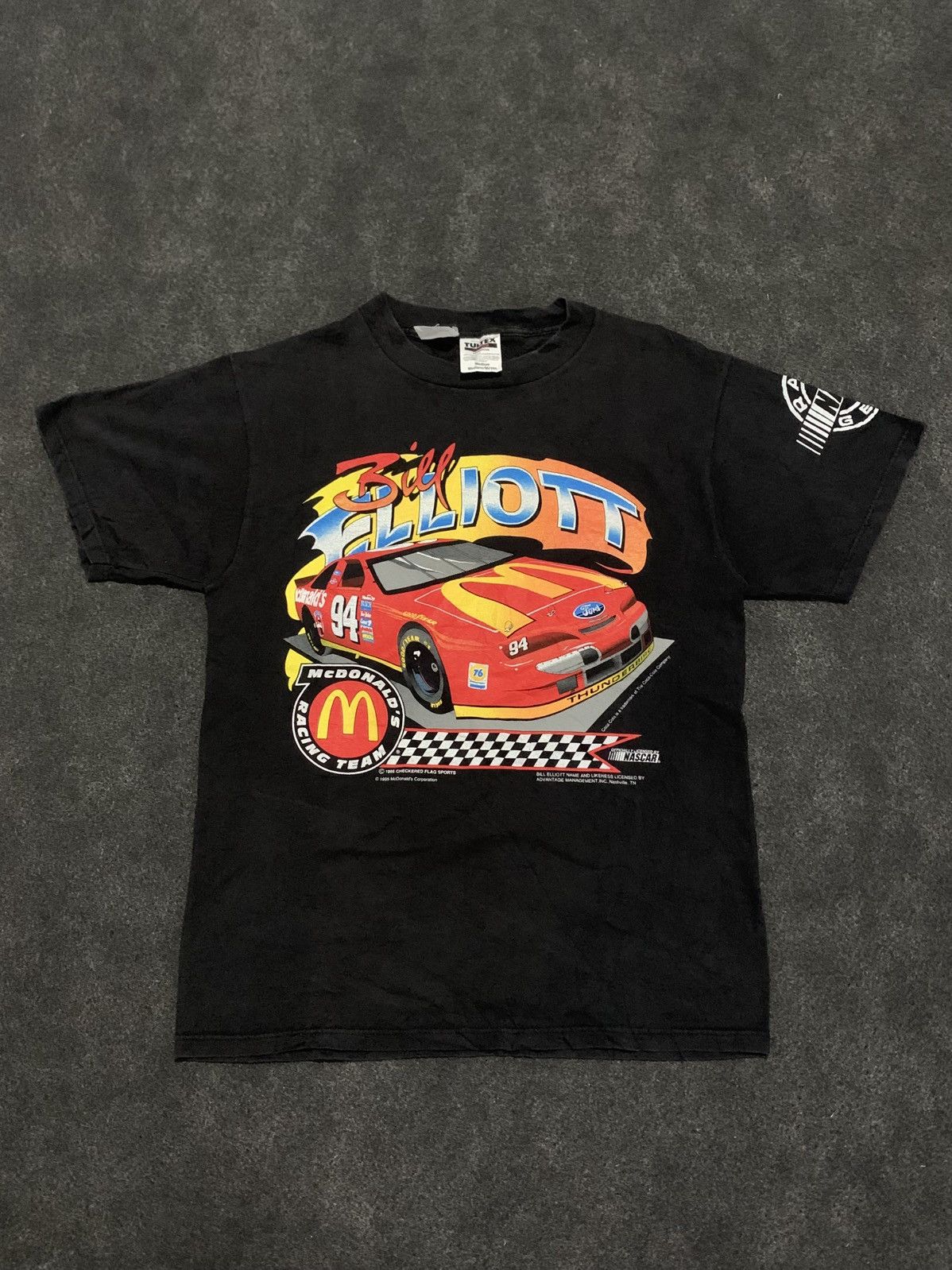 NASCAR Vintage 1995 Bill Elliott McDonald's Racing Team NASCAR Tee Size US M / EU 48-50 / 2 - 1 Thumbnail