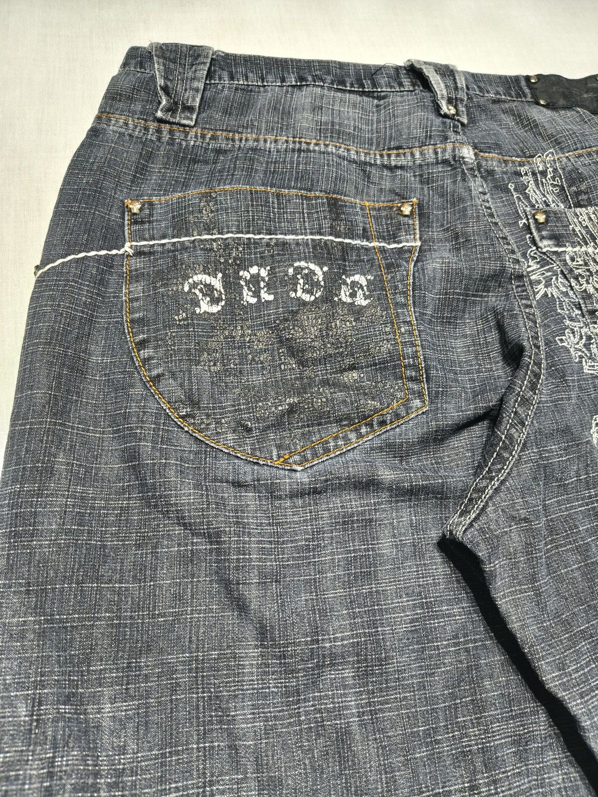Southpole BLACK BAGGY GRUNGE DADA Y2K HIP HOP JEANS 🤩(023) Size US 36 / EU 52 - 5 Thumbnail