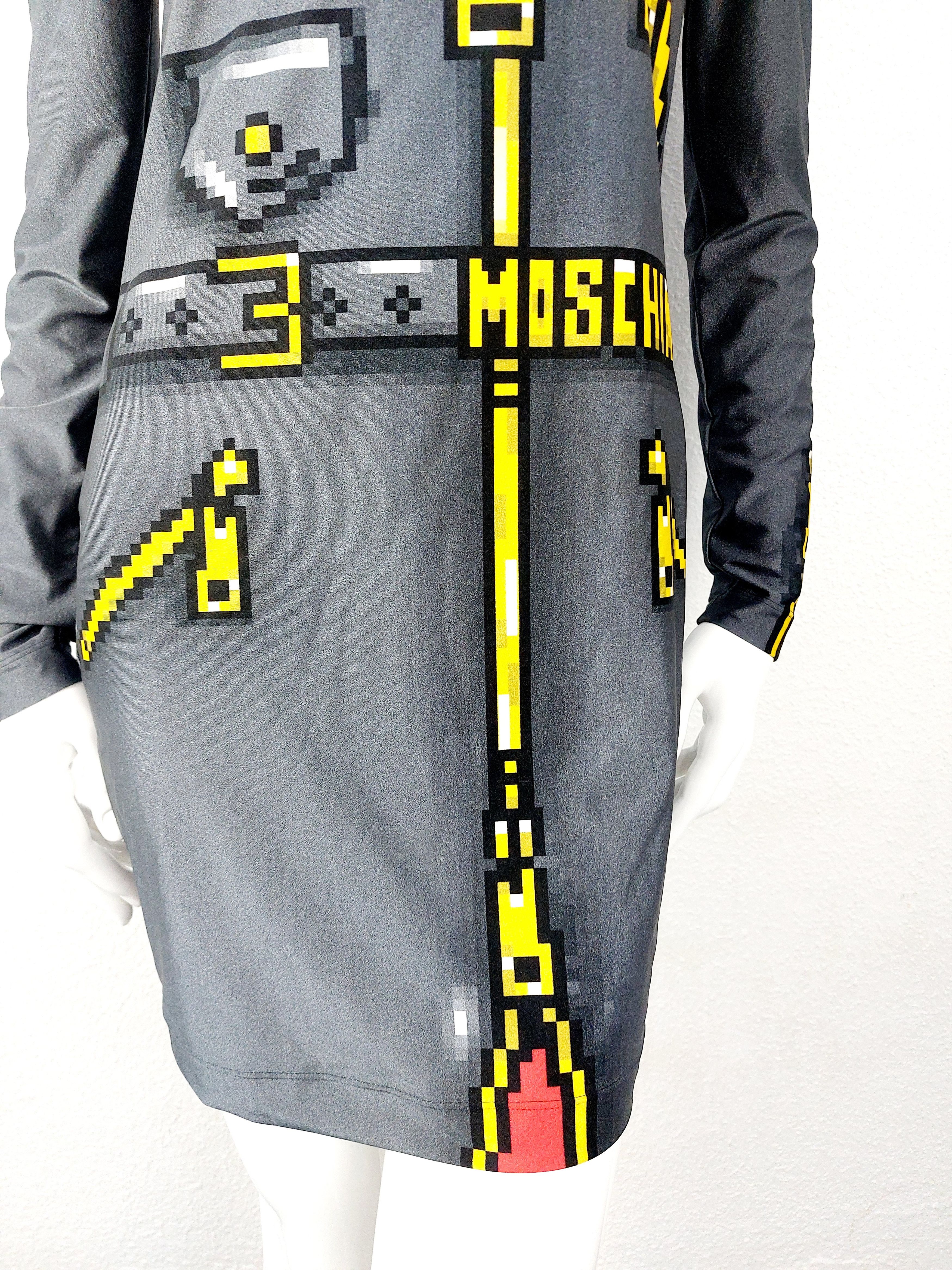 Moschino Moschino Couture Sims Pixel Capsule Gamer Midi Dress Size M / US 6-8 / IT 42-44 - 9 Thumbnail