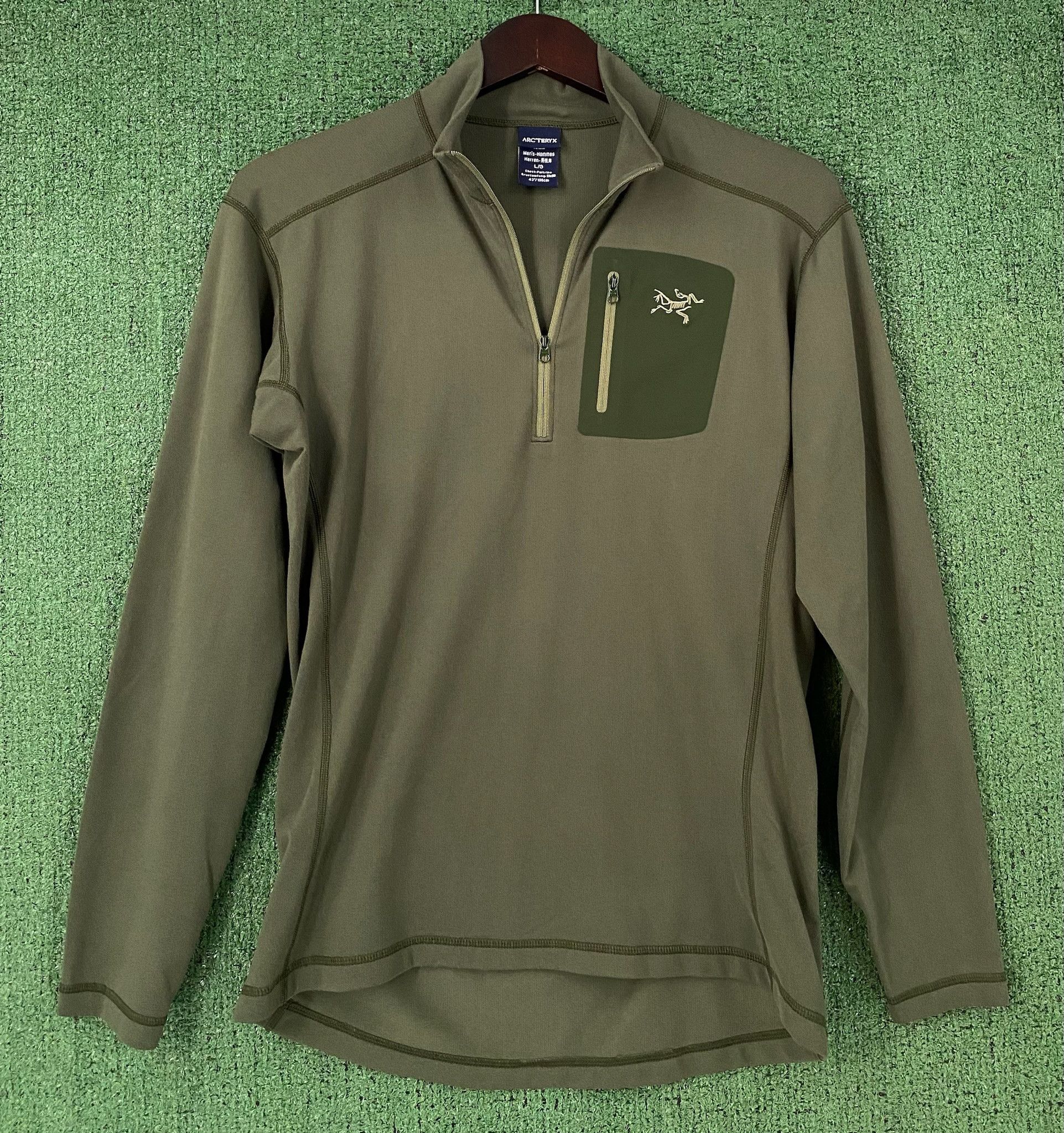 Arc'teryx Rare Arc'teryx Herren Olive Green 1/4 Zip Baselayer Medium Size US M / EU 48-50 / 2 - 1 Thumbnail
