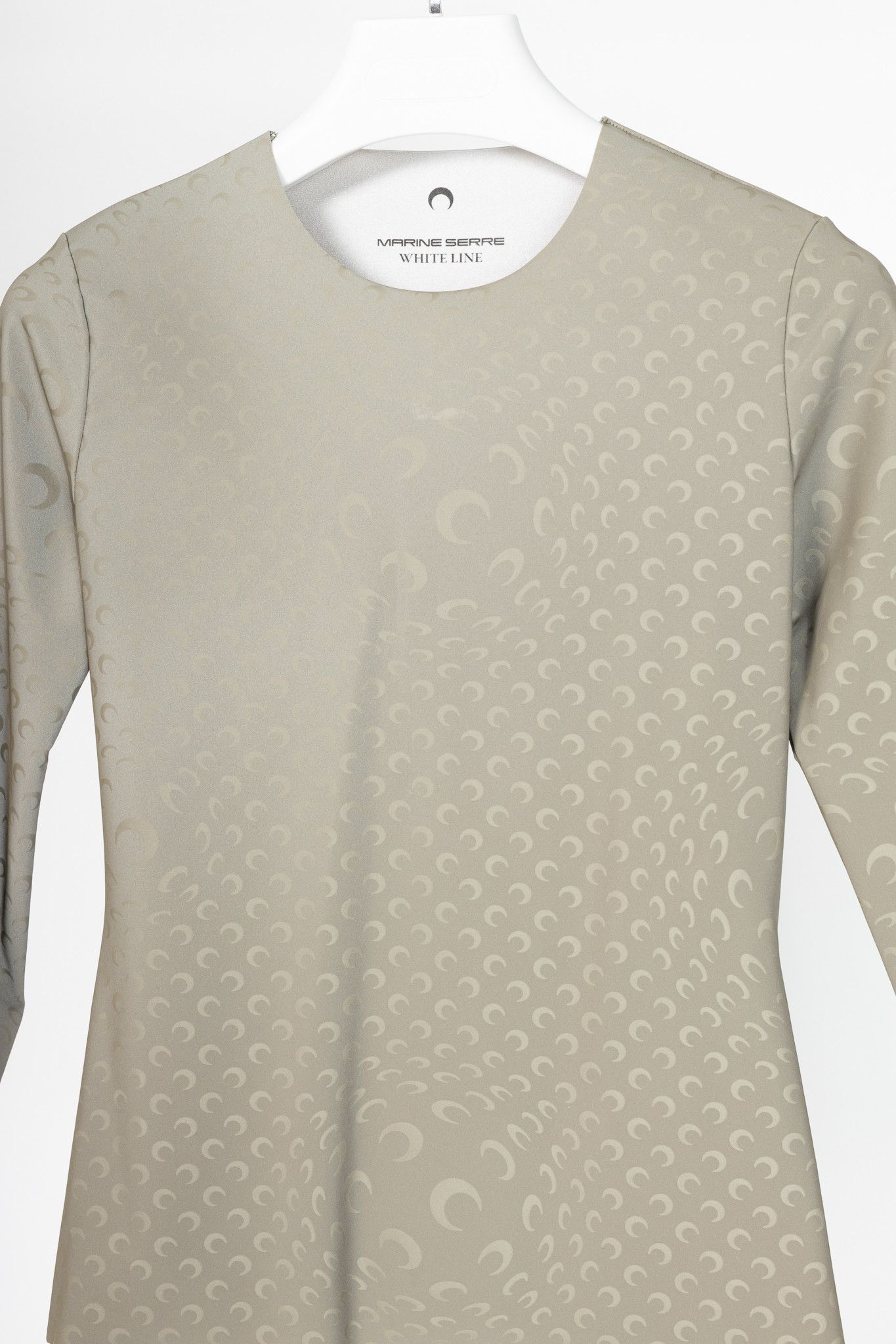 Marine Serre Marine Serre White Line FW20 Taupe Reflective Moon-Print Top Size L / US 10 / IT 46 - 3 Thumbnail