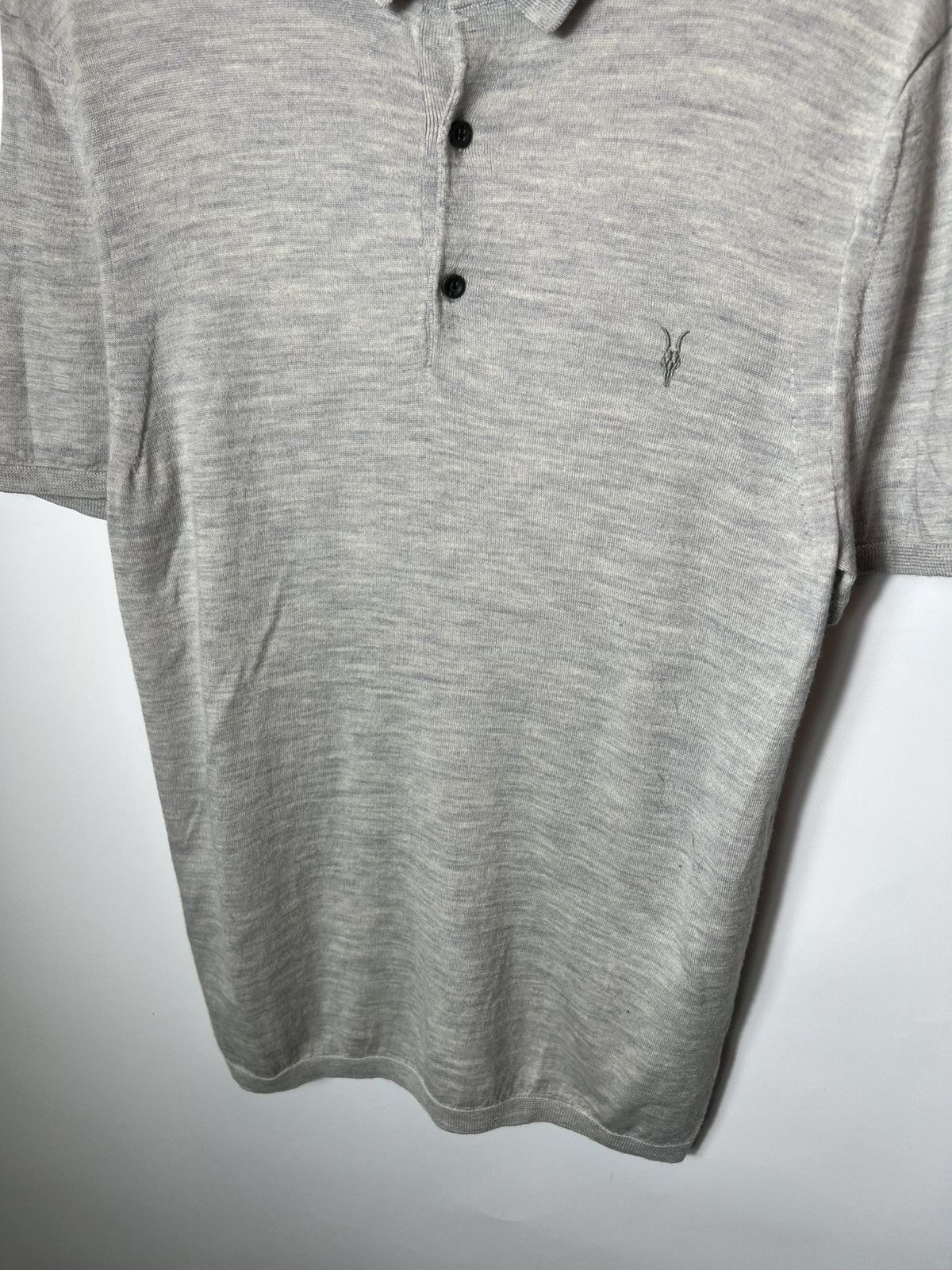 Allsaints Vintage luxury designer Allsaints Merino Wool Gray T-shirt Size US M / EU 48-50 / 2 - 4 Thumbnail