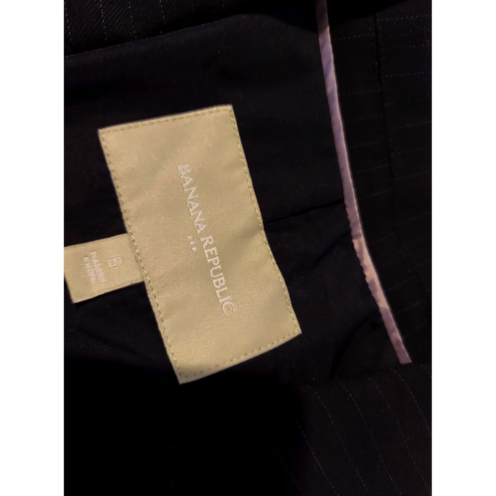 Banana Republic Womens Banana Republic Blazer 6 Black - Classic Business Jacket Size M / US 6-8 / IT 42-44 - 2 Thumbnail