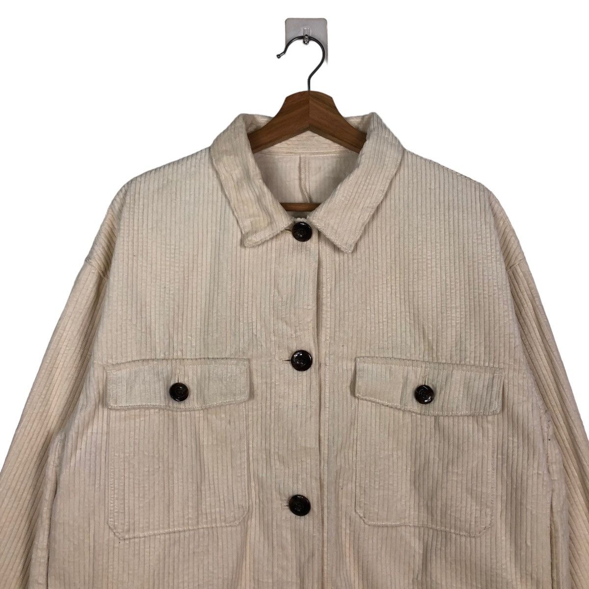 Japanese Brand 🔥Cropped Biker Jacket Corduroy GU Japan Issey Miyake Size US XL / EU 56 / 4 - 3 Thumbnail