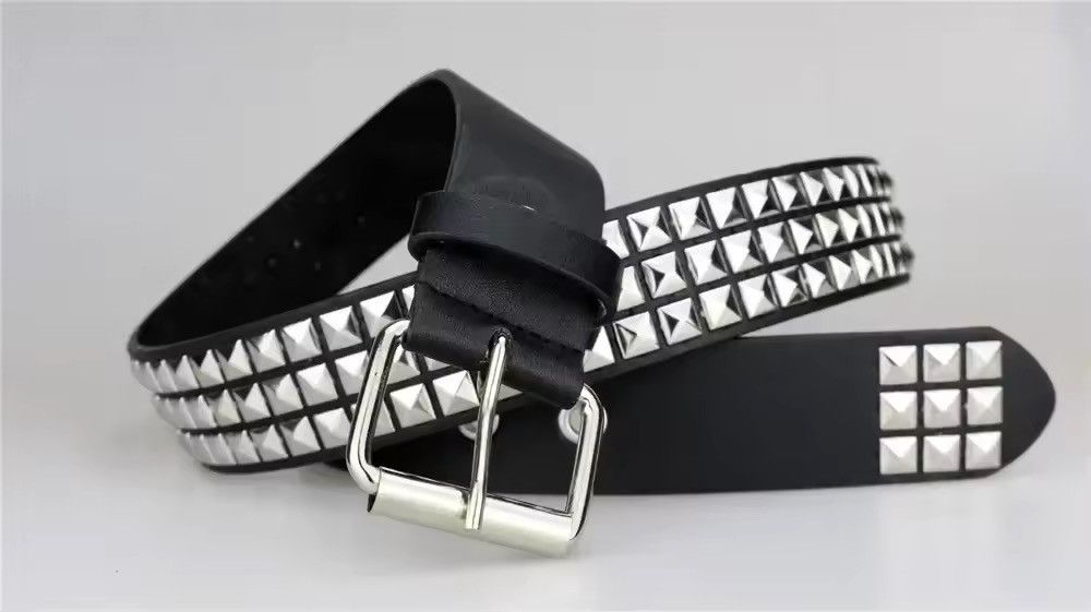 Japanese Brand × Vintage Pyramid Studded Belt Men And Women Size ONE SIZE - 4 Thumbnail