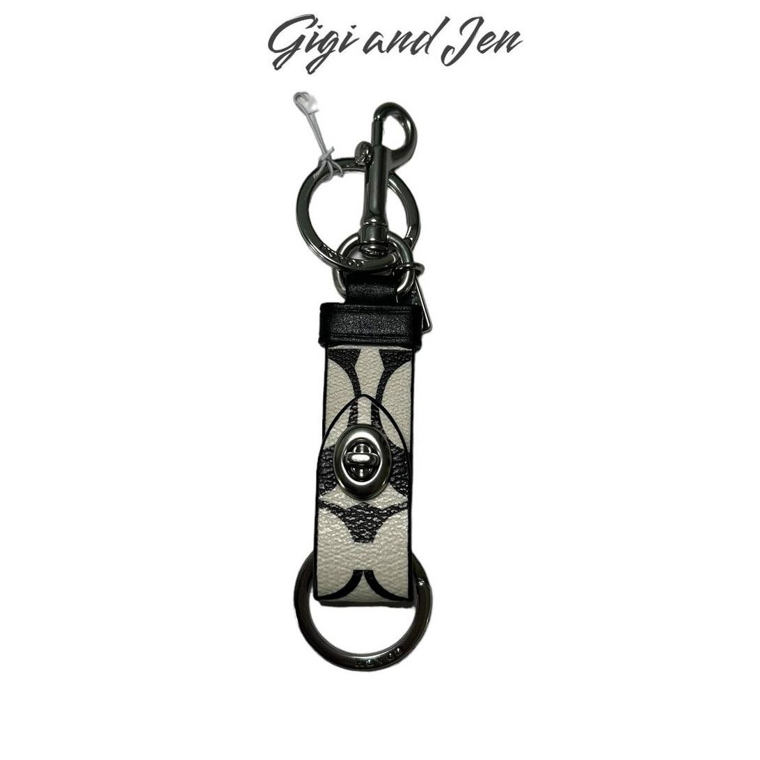 Coach Coach Trigger Snap Bag Charm In Signature Canvas Grailed