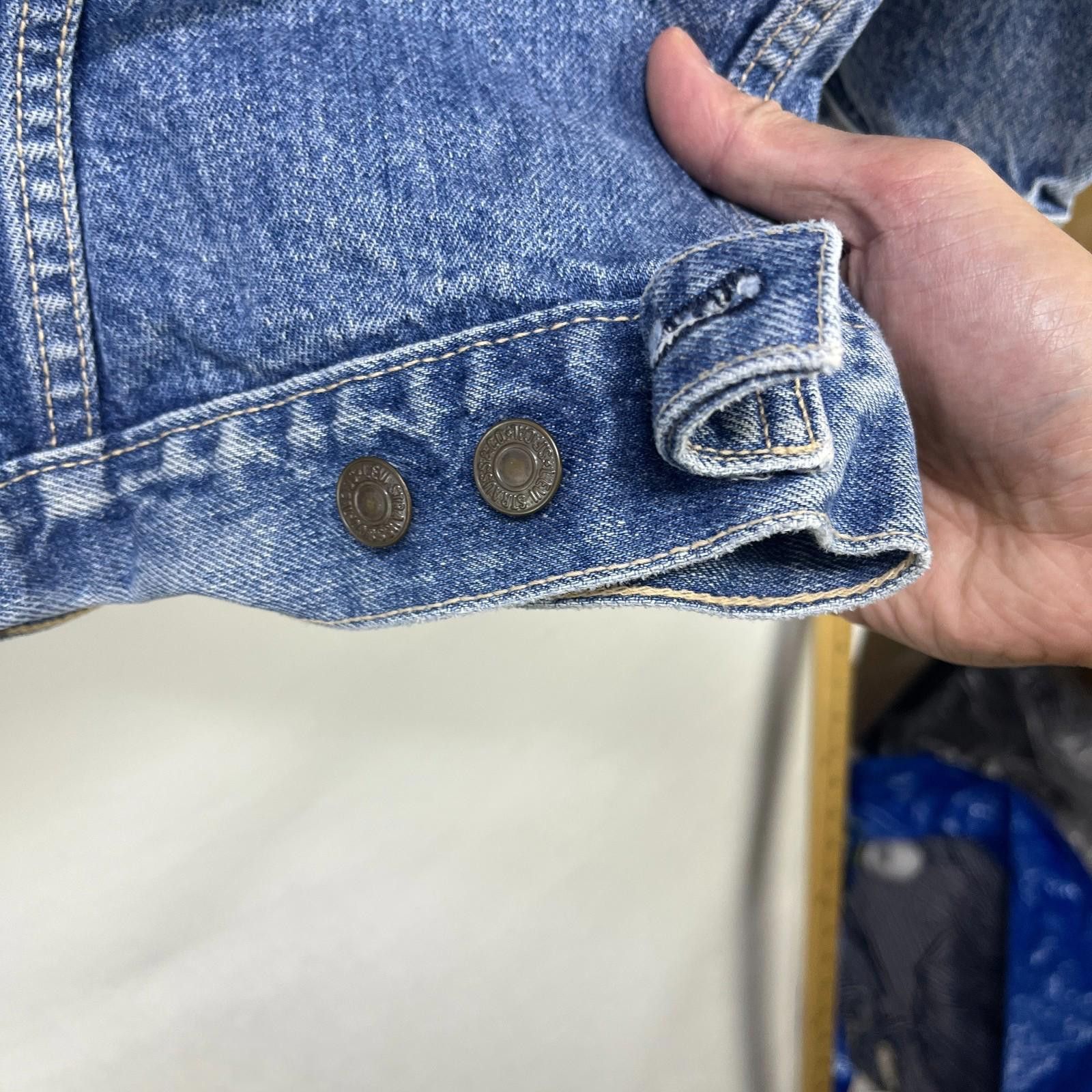 Levi's Vintage 80s Levis White Tab Denim Jacket Medium Trucker Size US M / EU 48-50 / 2 - 11 Thumbnail